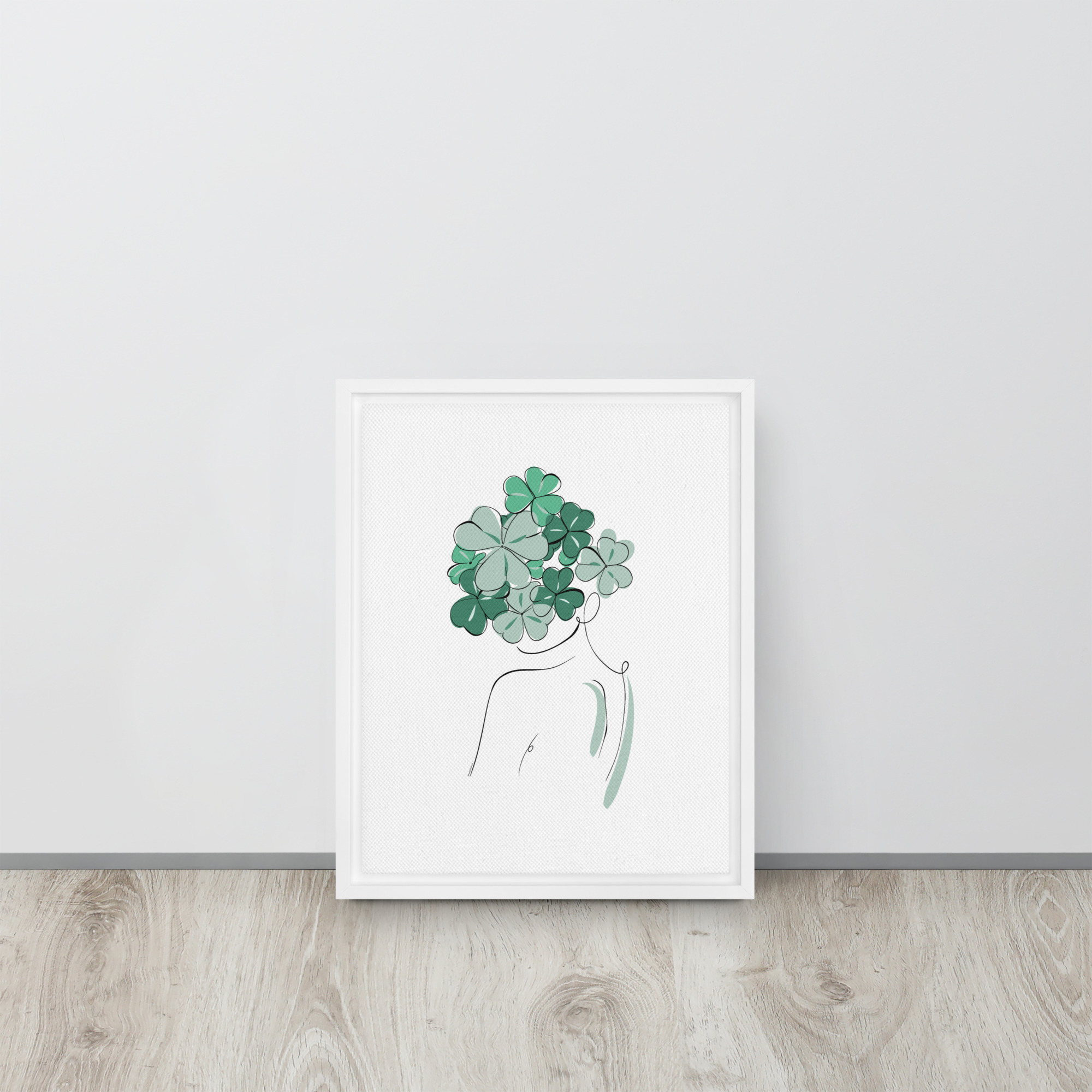 Femme Trèfle Toile encadrée - Image 13