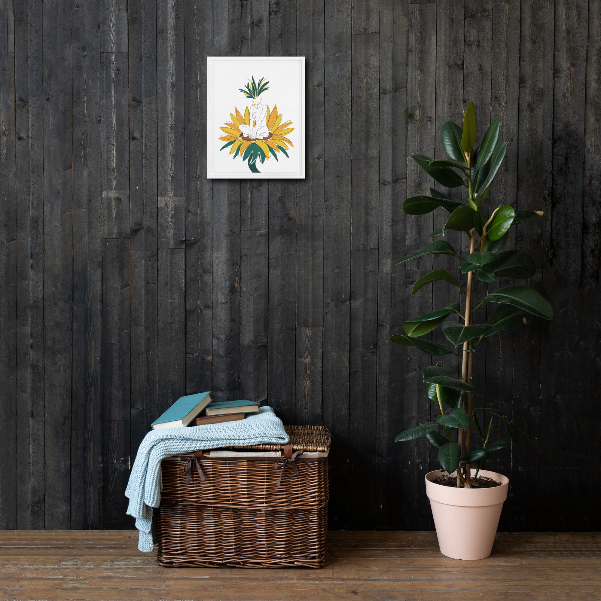 Corps Tournesol Toile encadrée - Image 16