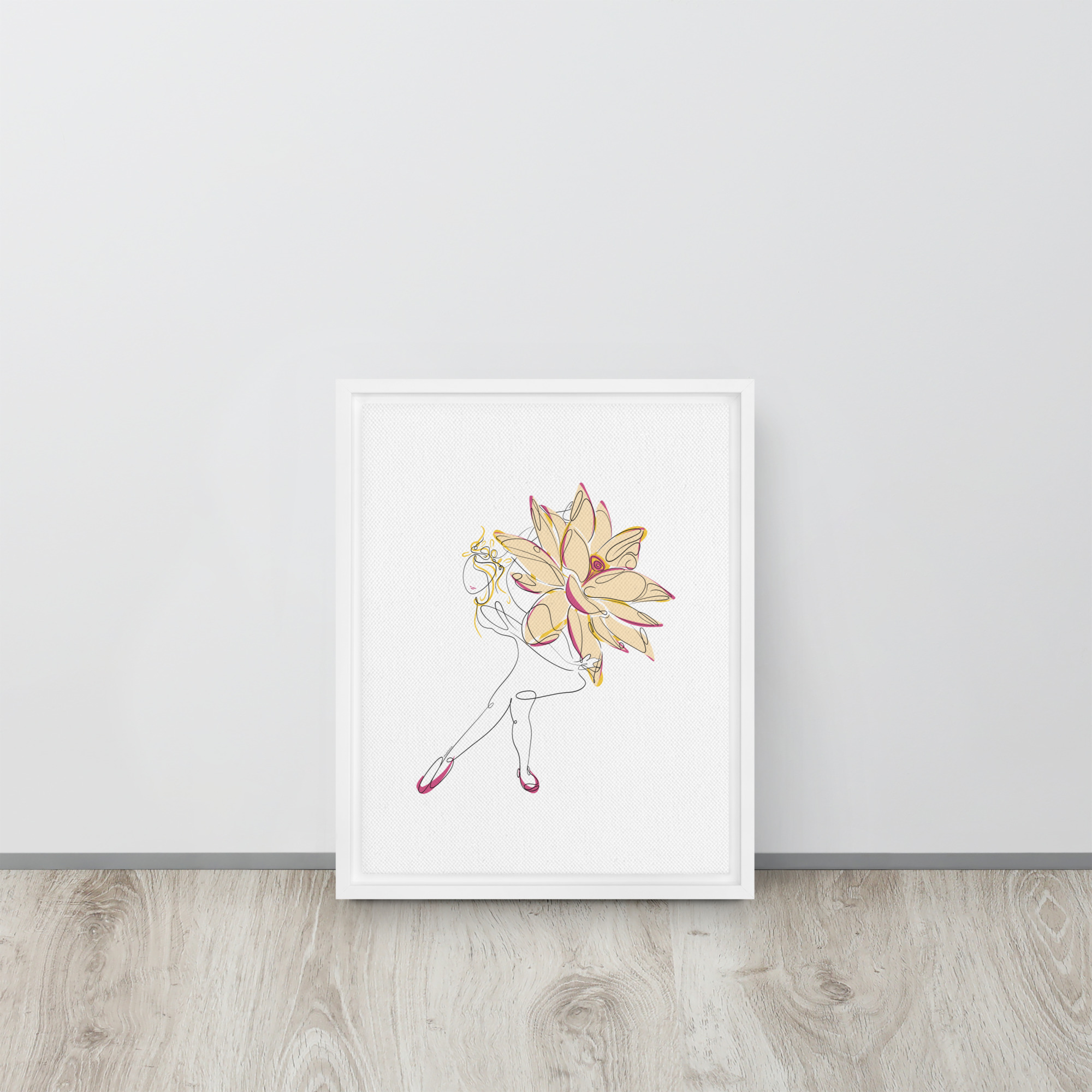 Danseuse Lotus Toile encadrée - Image 15