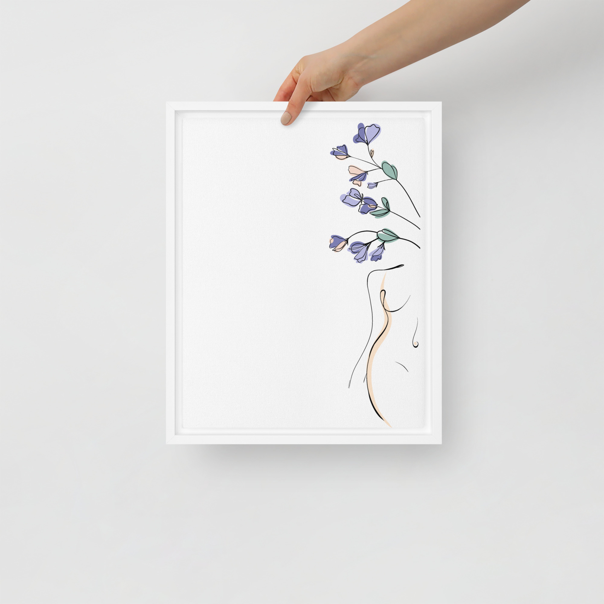 Corps Fleuri Toile encadrée - Image 15