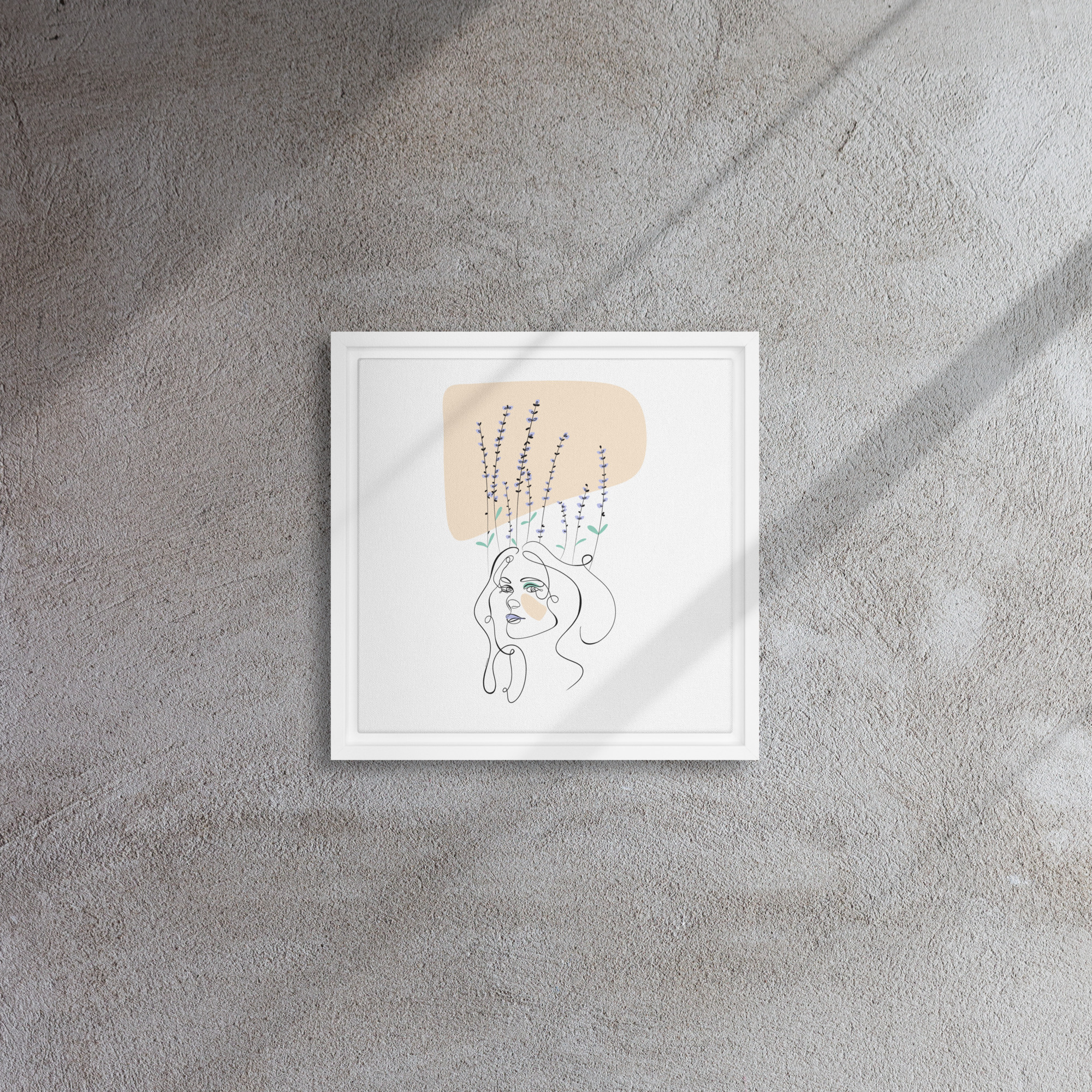Femme Lavande Toile encadrée - Image 17