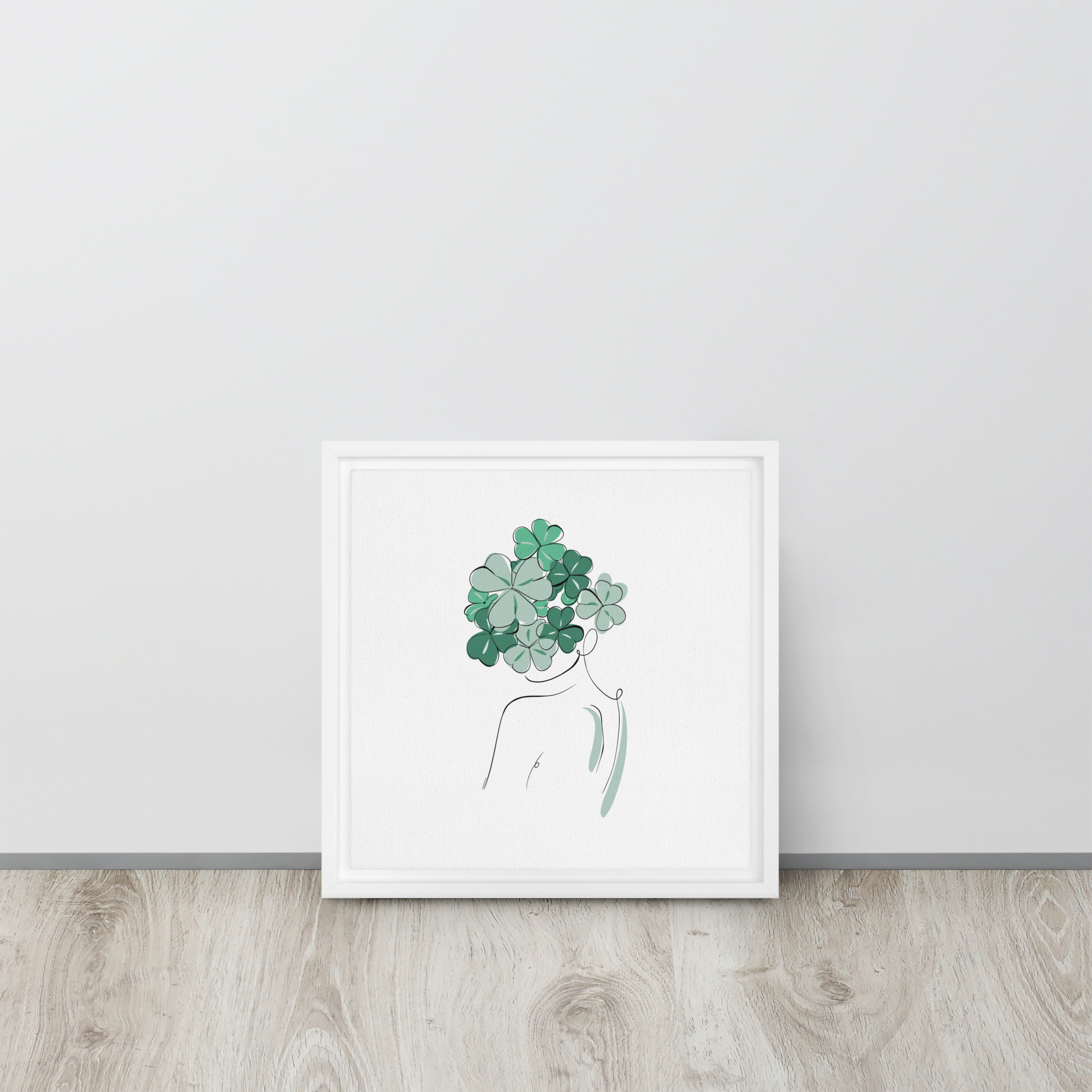Femme Trèfle Toile encadrée - Image 14