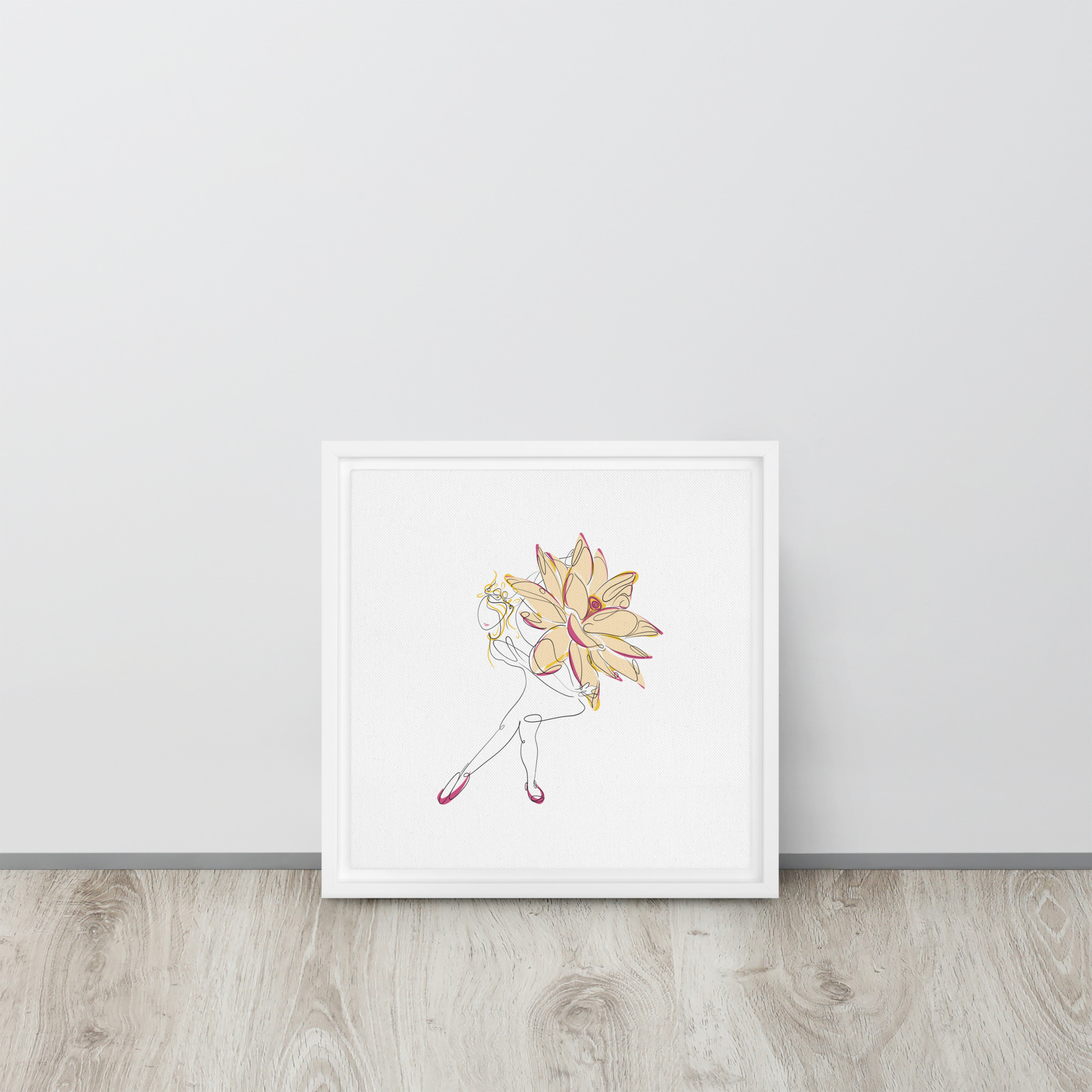 Danseuse Lotus Toile encadrée - Image 16