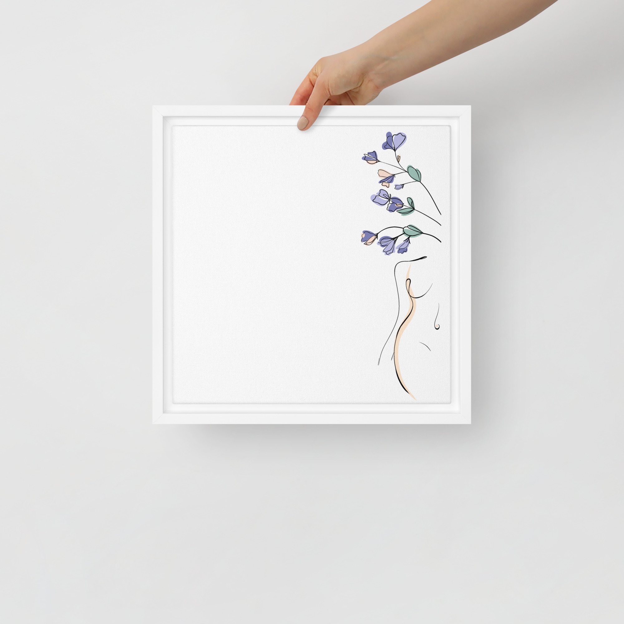 Corps Fleuri Toile encadrée - Image 16