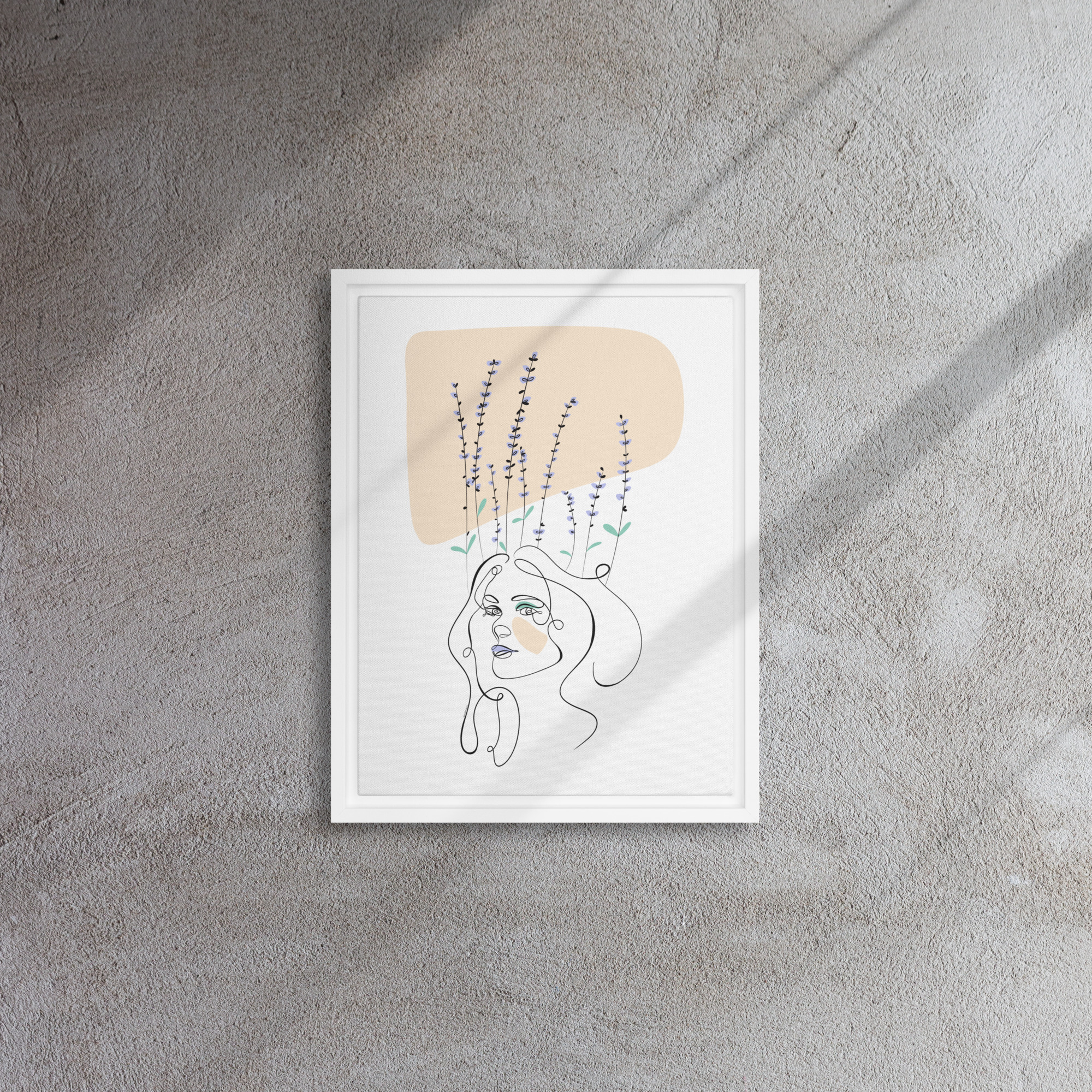 Femme Lavande Toile encadrée - Image 18