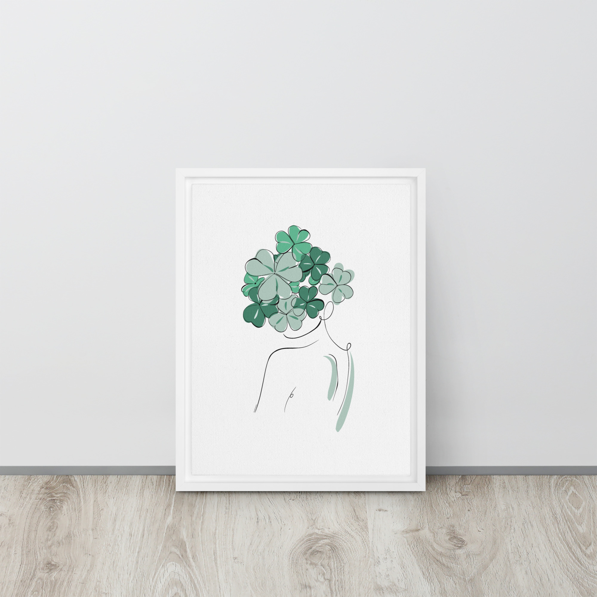 Femme Trèfle Toile encadrée - Image 15