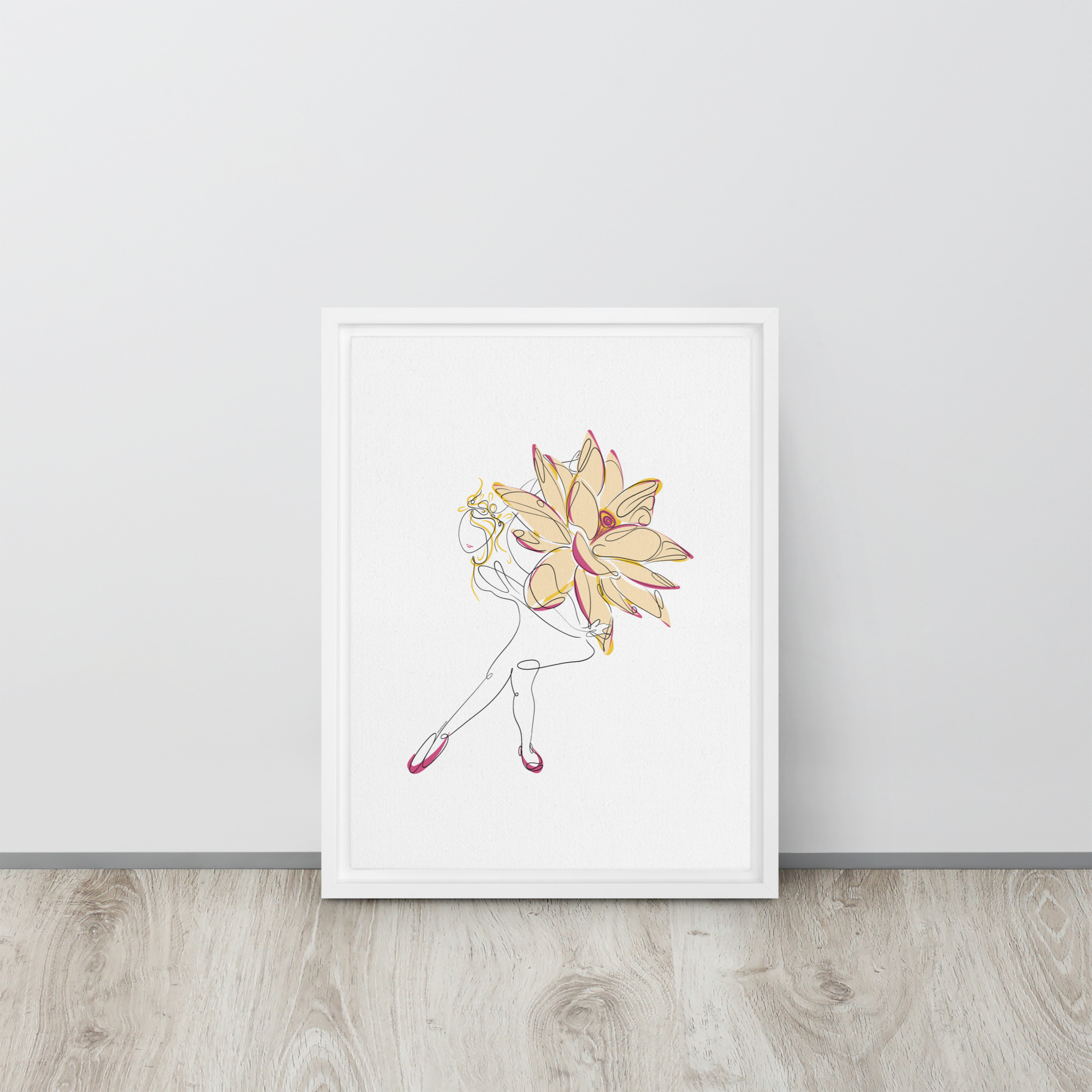 Danseuse Lotus Toile encadrée - Image 17
