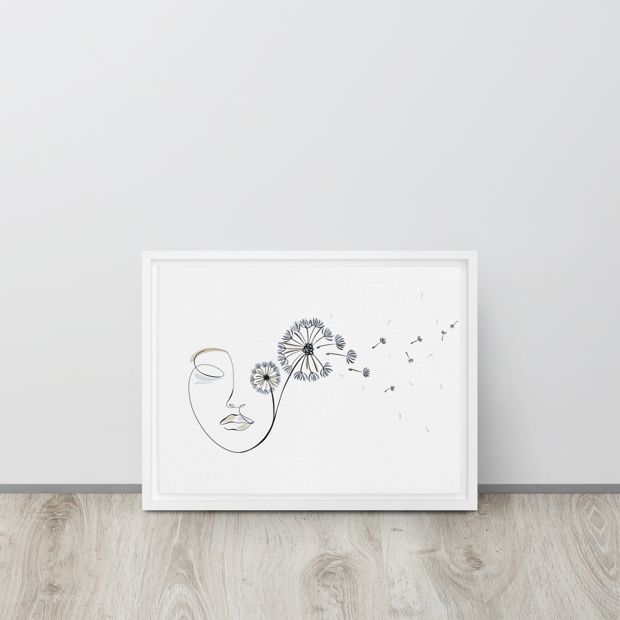 Femme Pissenlit Toile encadrée - Image 16