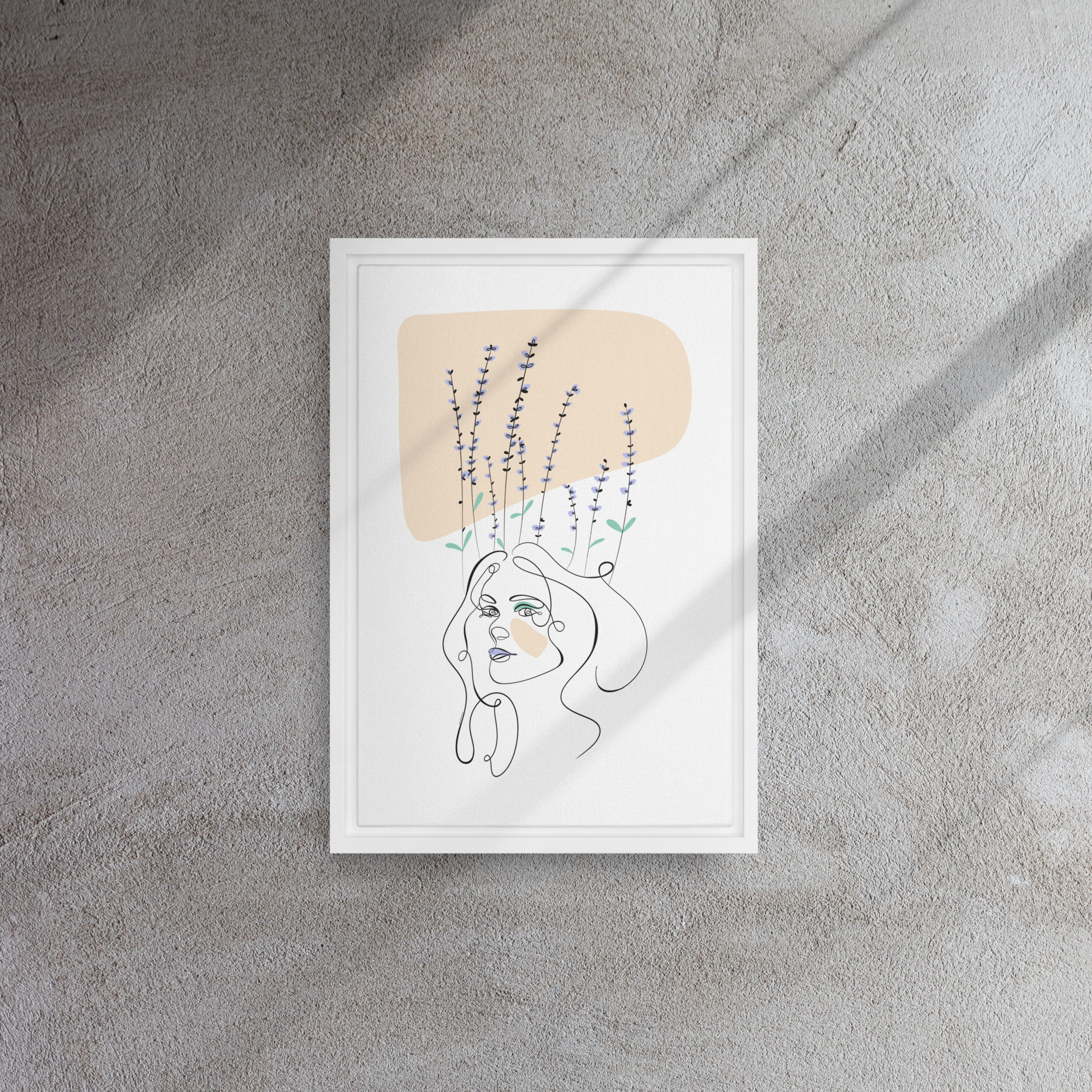 Femme Lavande Toile encadrée - Image 19