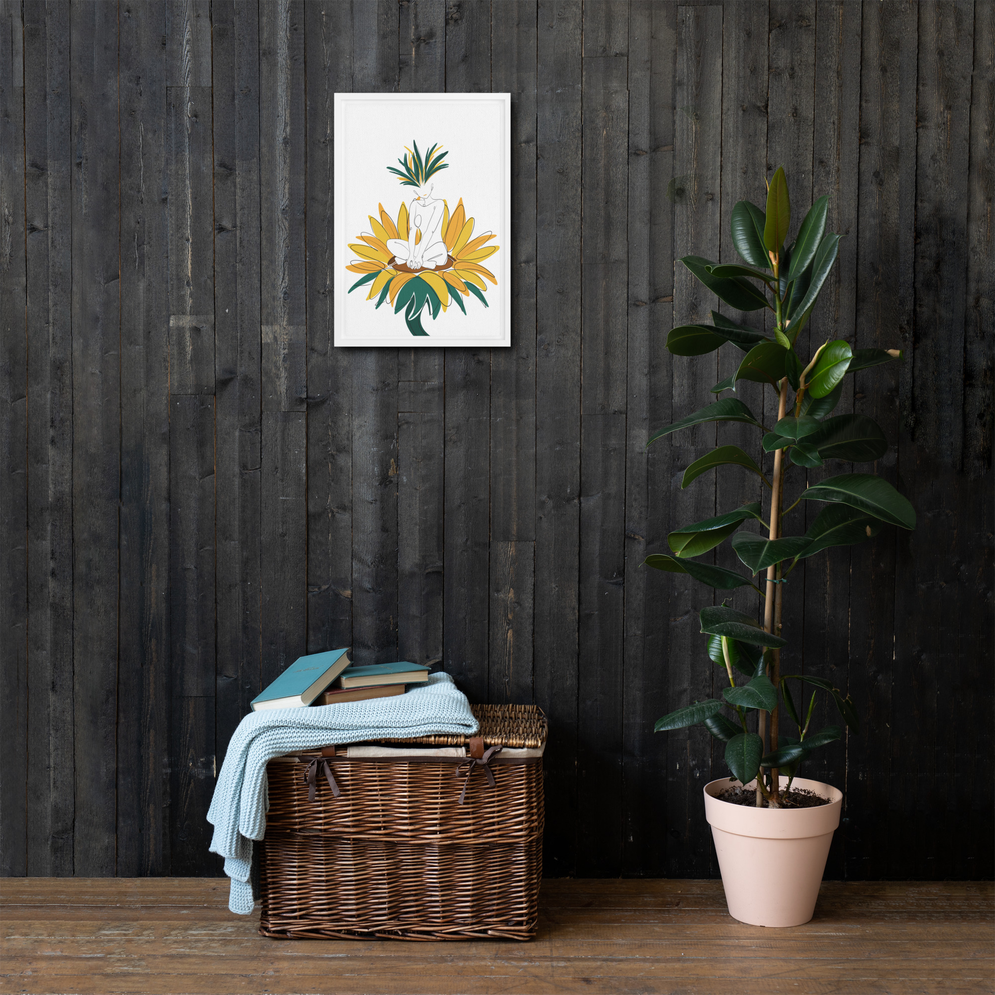 Corps Tournesol Toile encadrée - Image 19