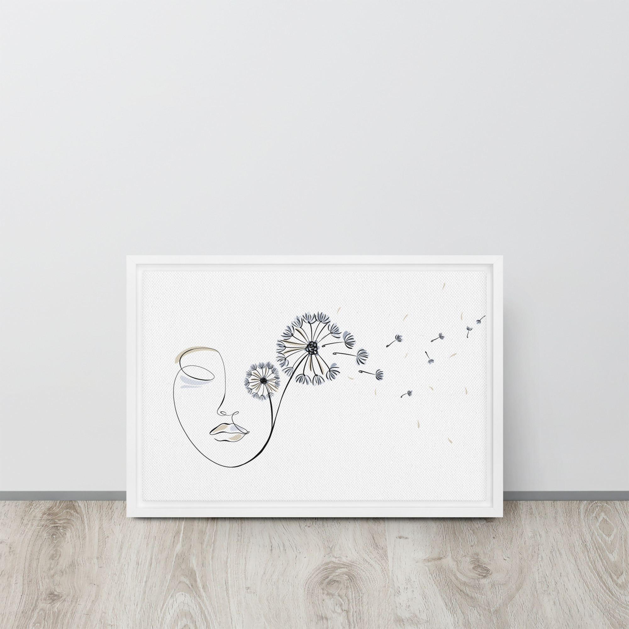 Femme Pissenlit Toile encadrée - Image 17