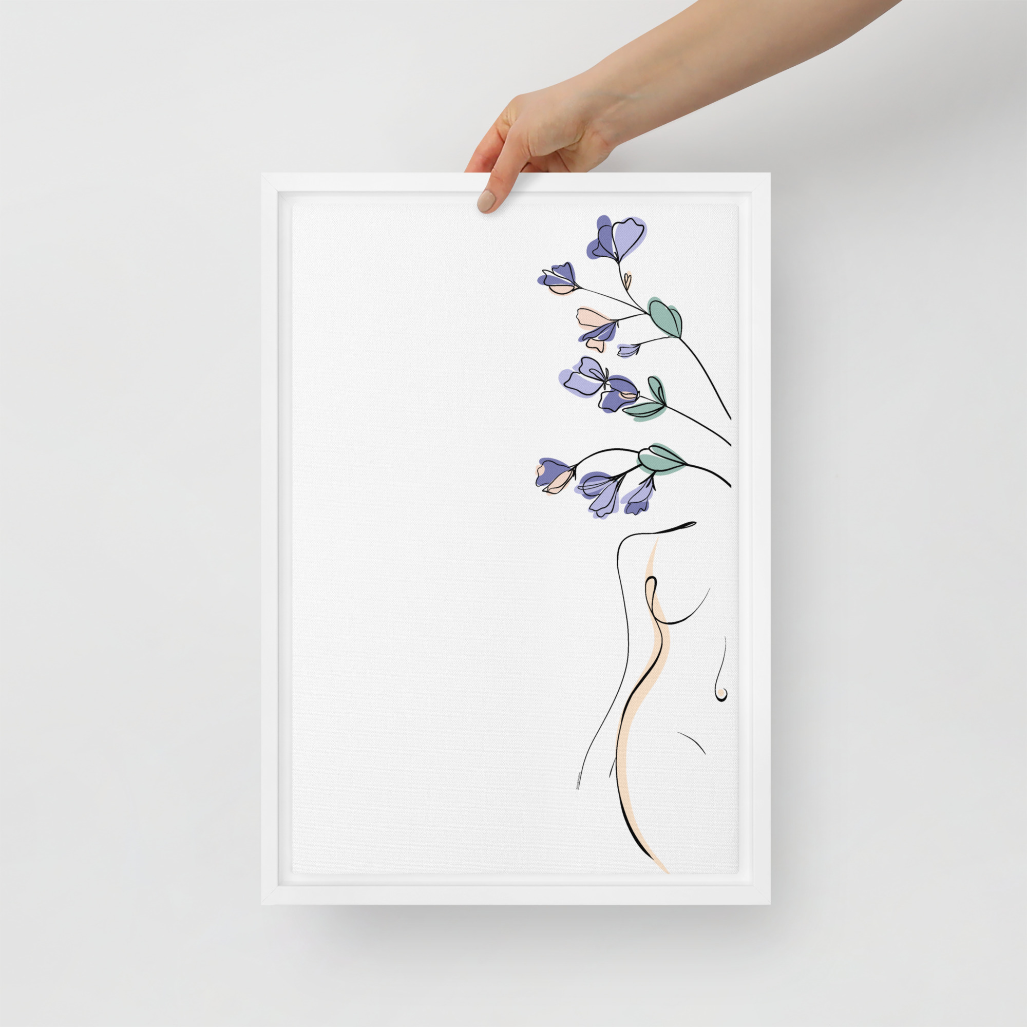 Corps Fleuri Toile encadrée - Image 17