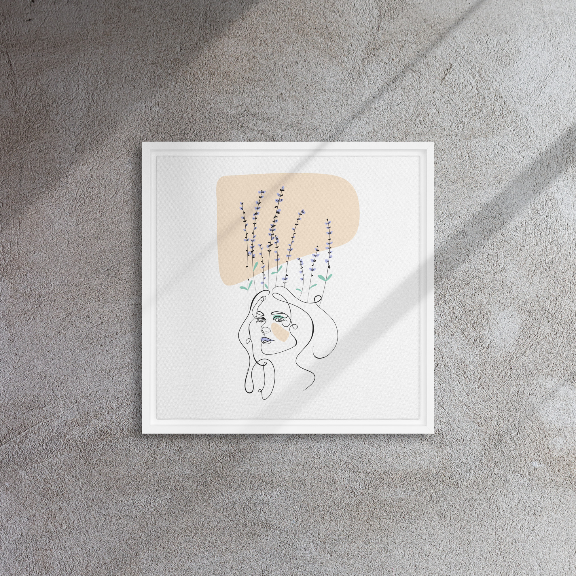 Femme Lavande Toile encadrée - Image 20