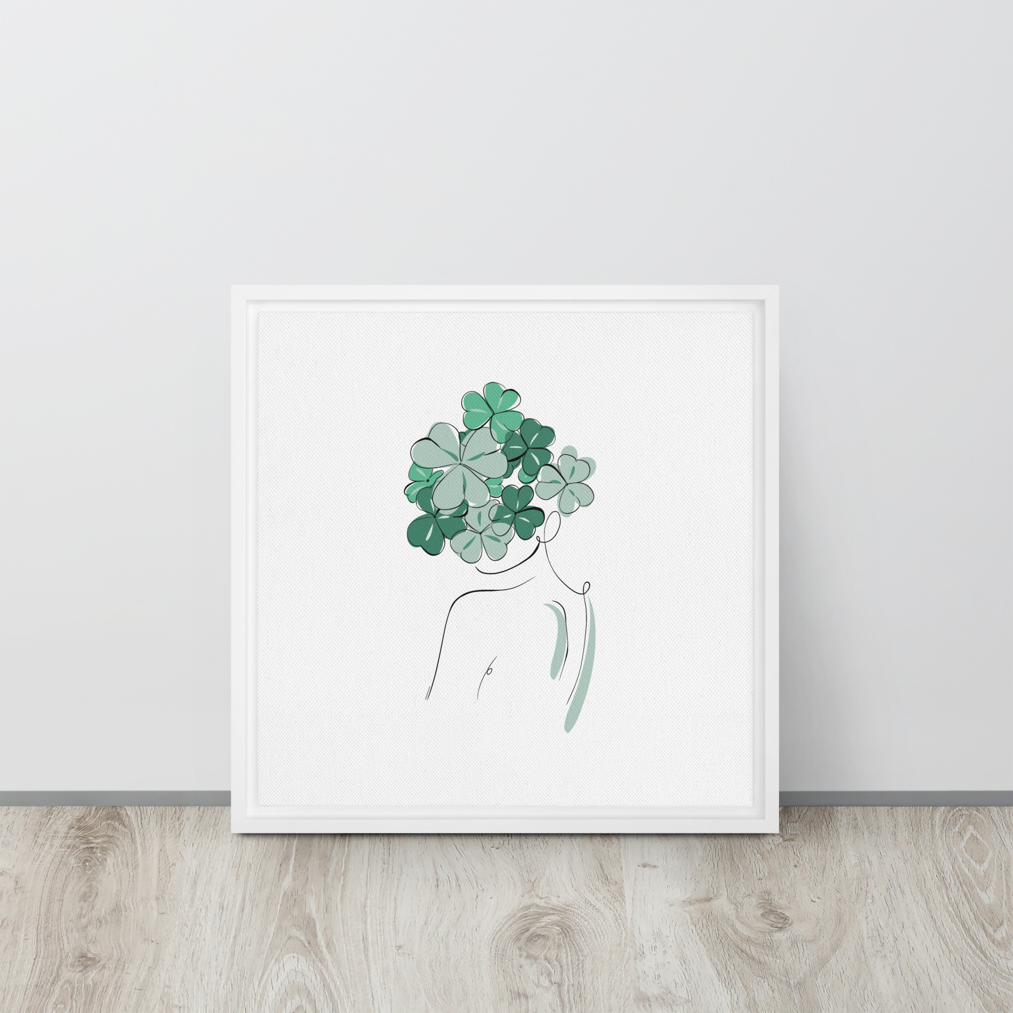 Femme Trèfle Toile encadrée - Image 17