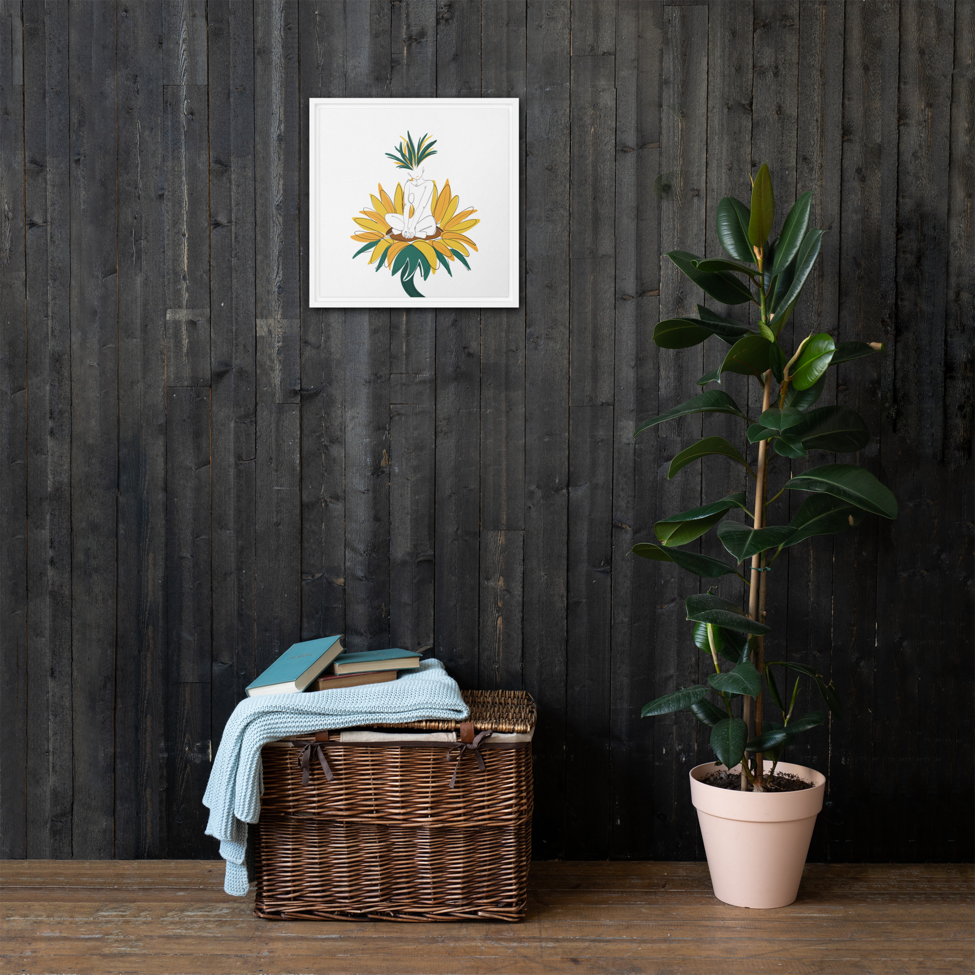 Corps Tournesol Toile encadrée - Image 20