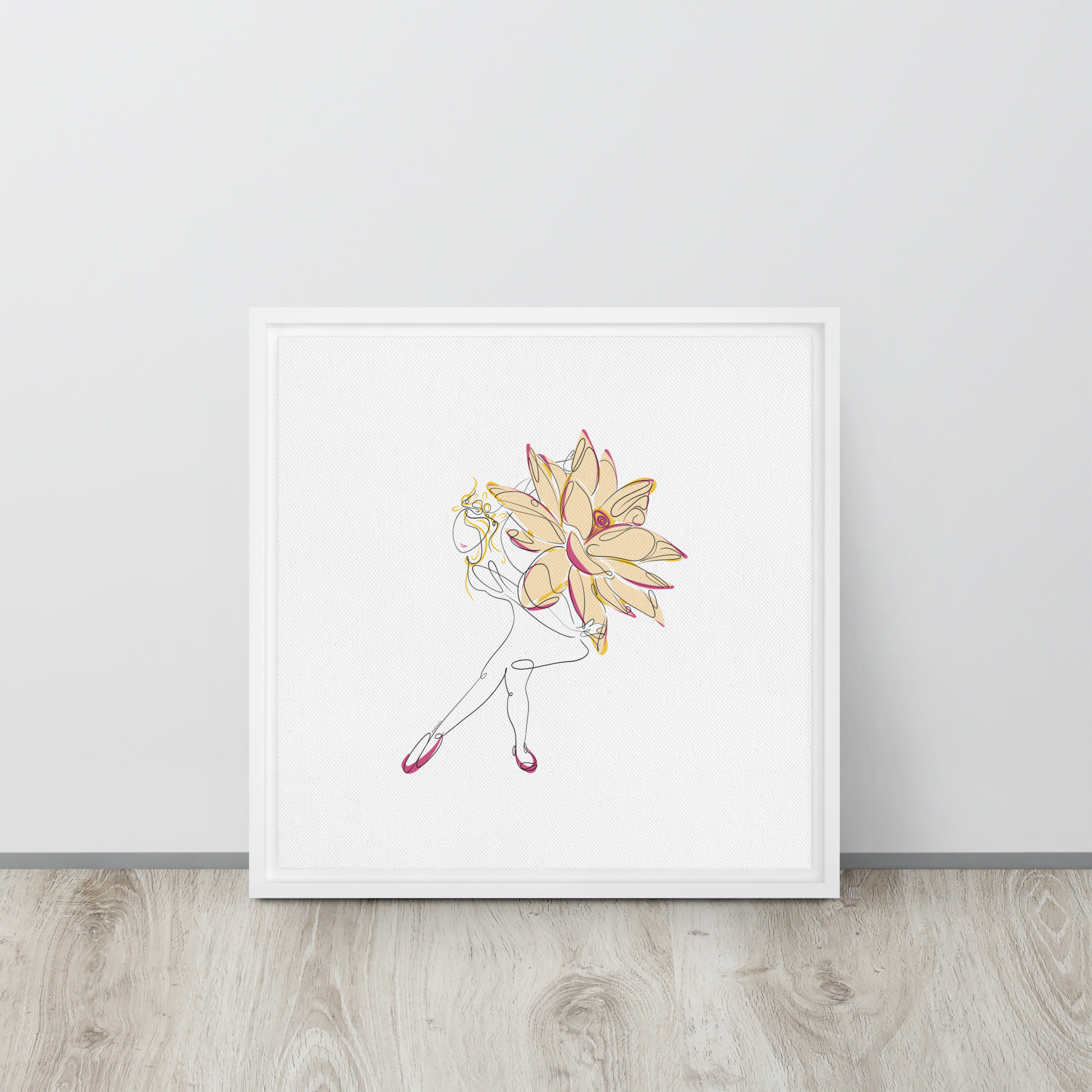 Danseuse Lotus Toile encadrée - Image 19