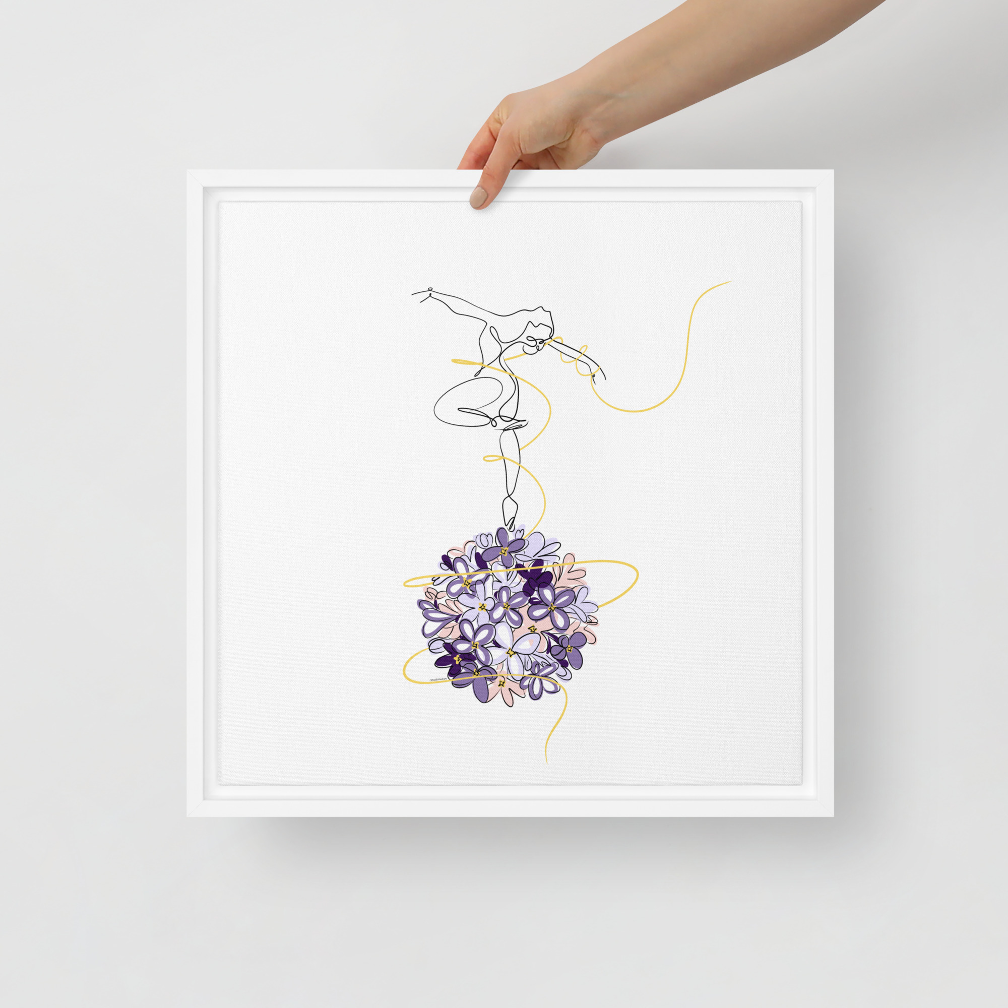 Danseuse Lilas Toile encadrée - Image 16