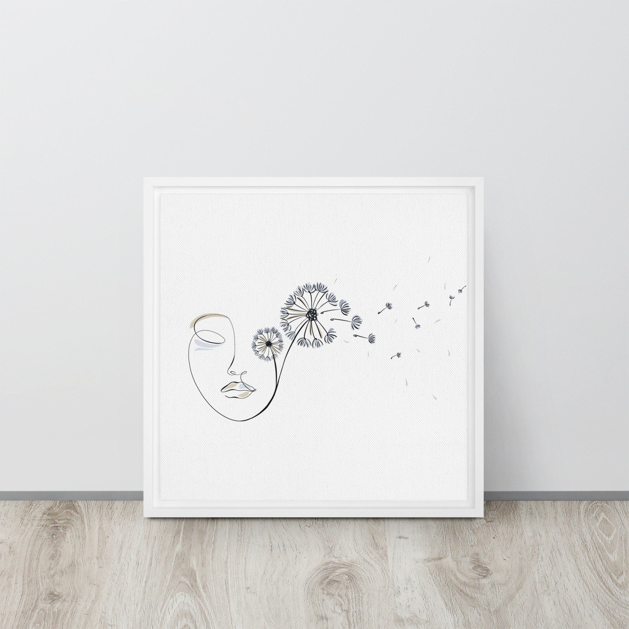 Femme Pissenlit Toile encadrée - Image 18