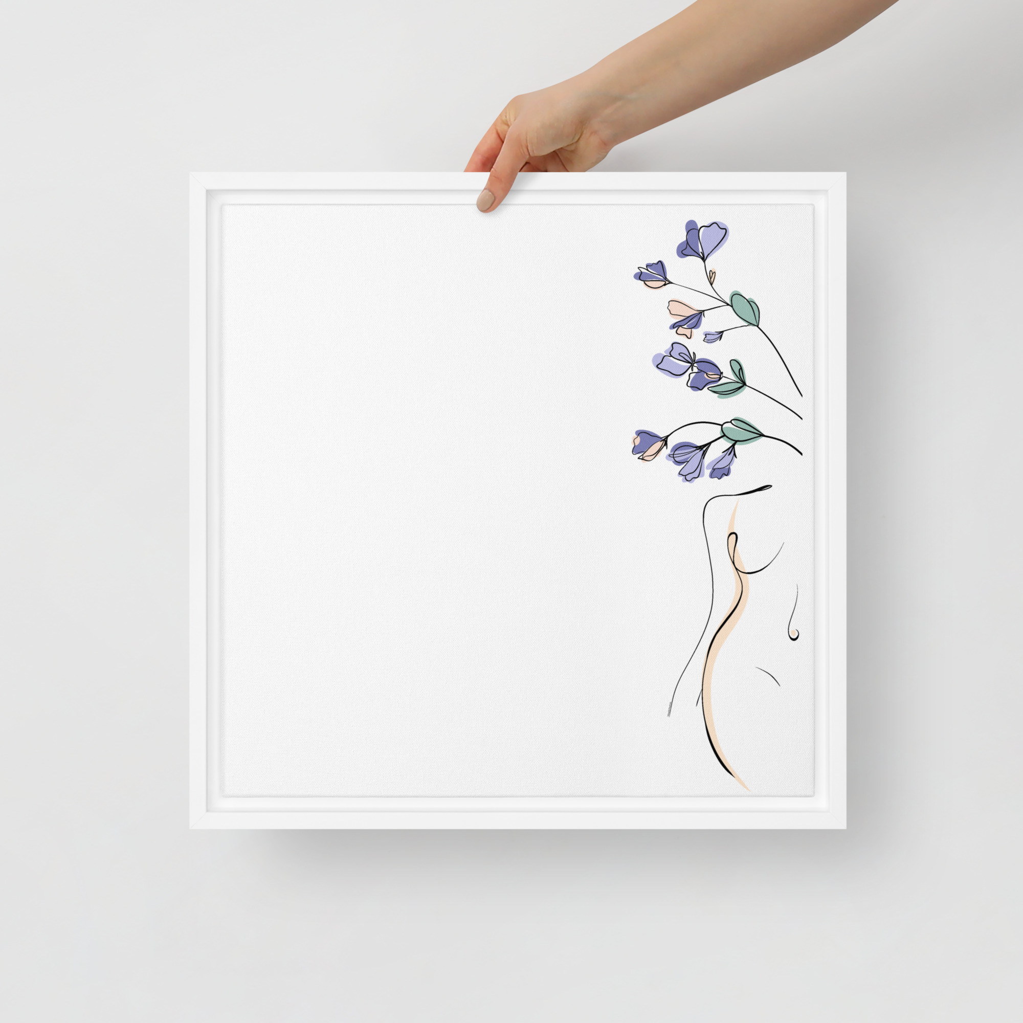 Corps Fleuri Toile encadrée - Image 18