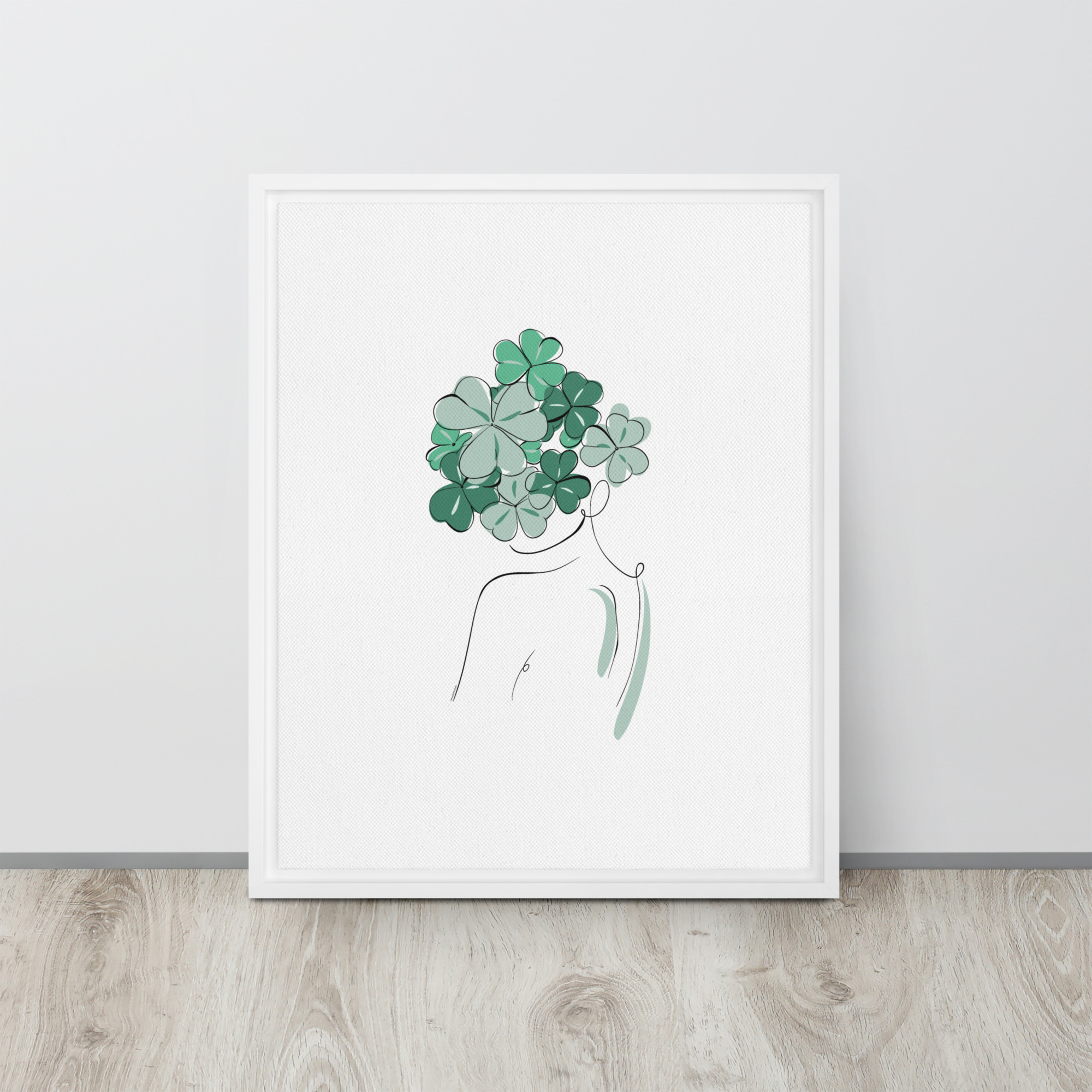Femme Trèfle Toile encadrée - Image 18