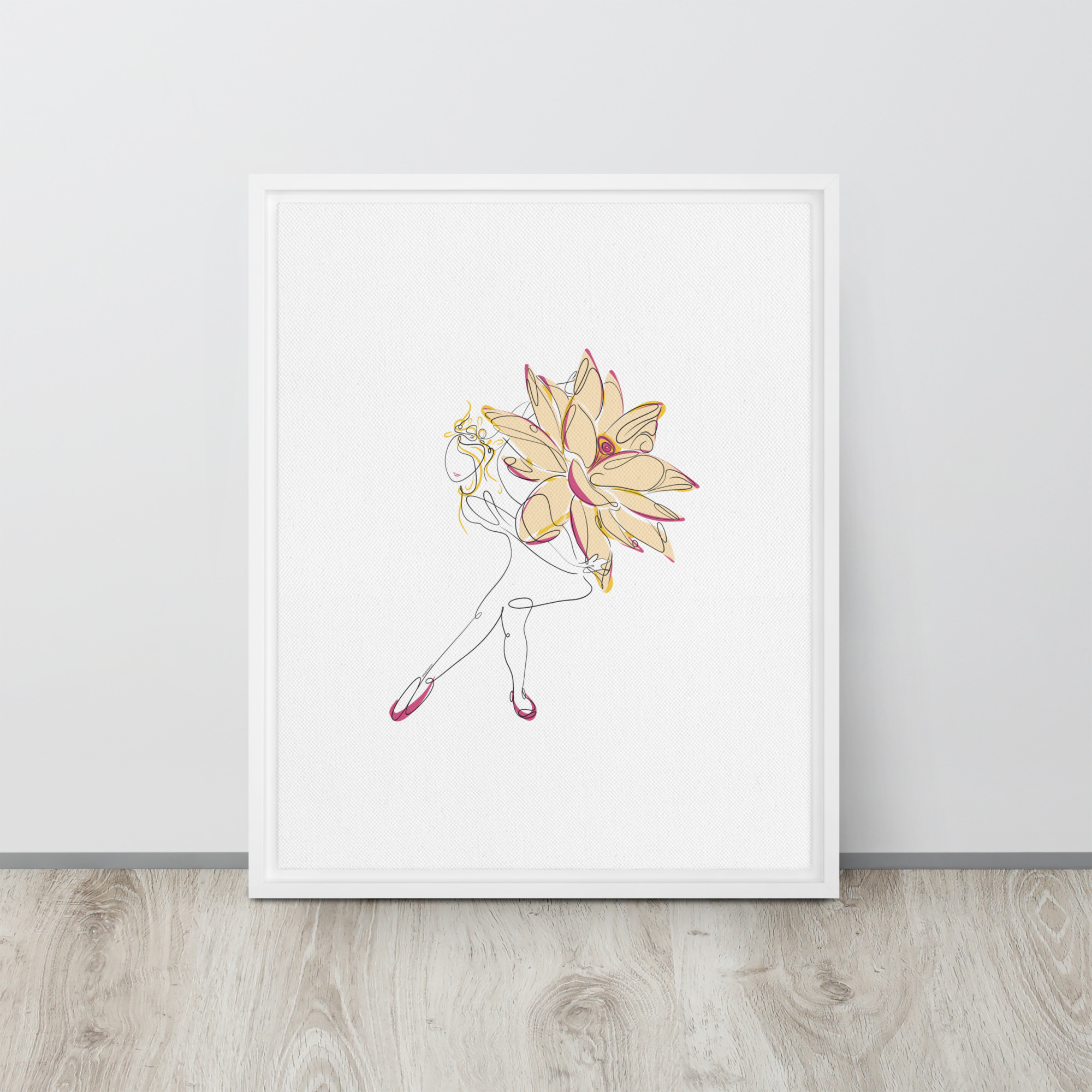 Danseuse Lotus Toile encadrée - Image 20