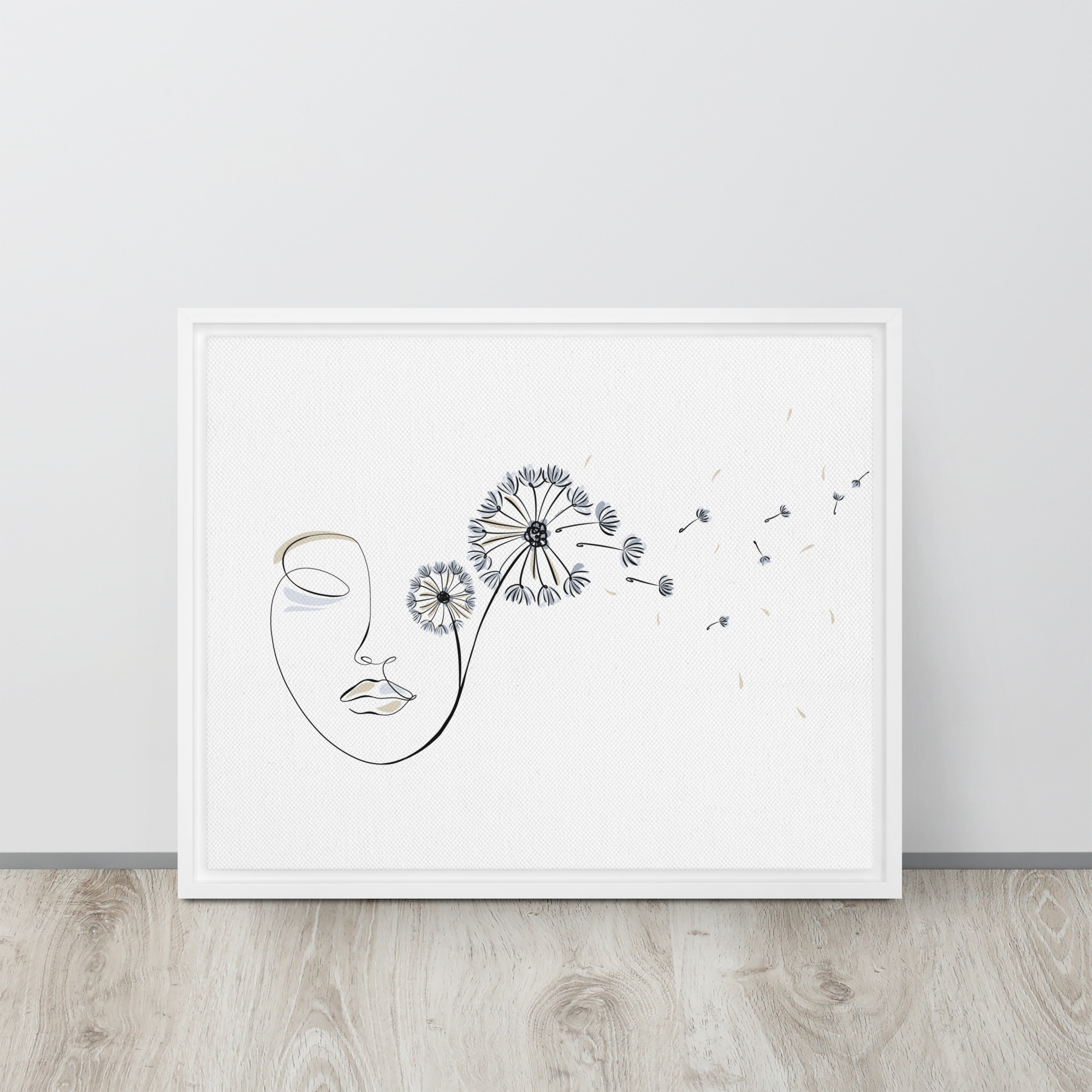 Femme Pissenlit Toile encadrée - Image 19