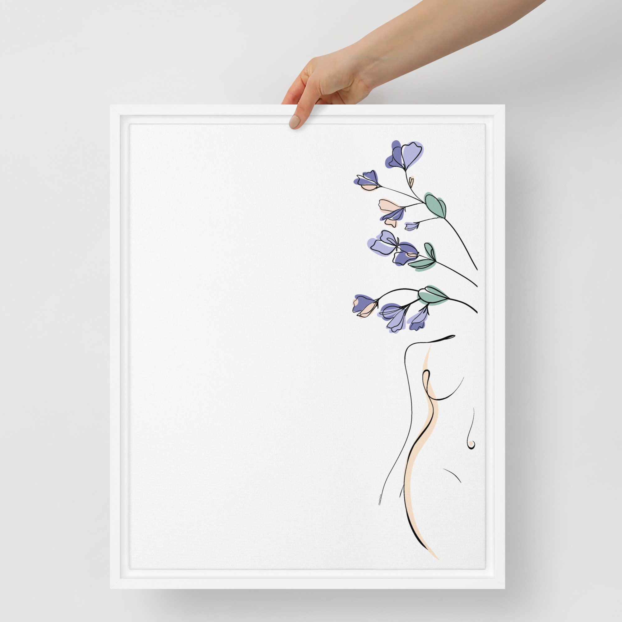 Corps Fleuri Toile encadrée - Image 19