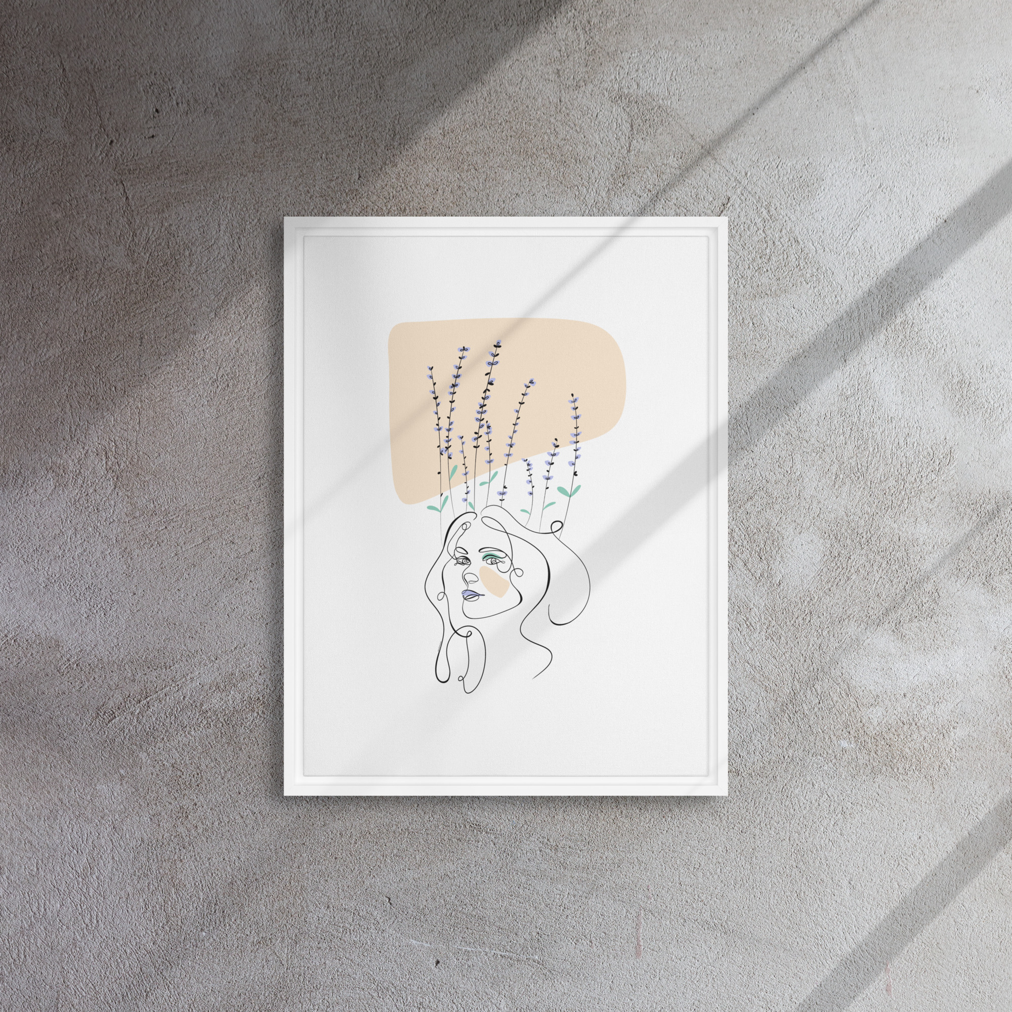 Femme Lavande Toile encadrée - Image 22