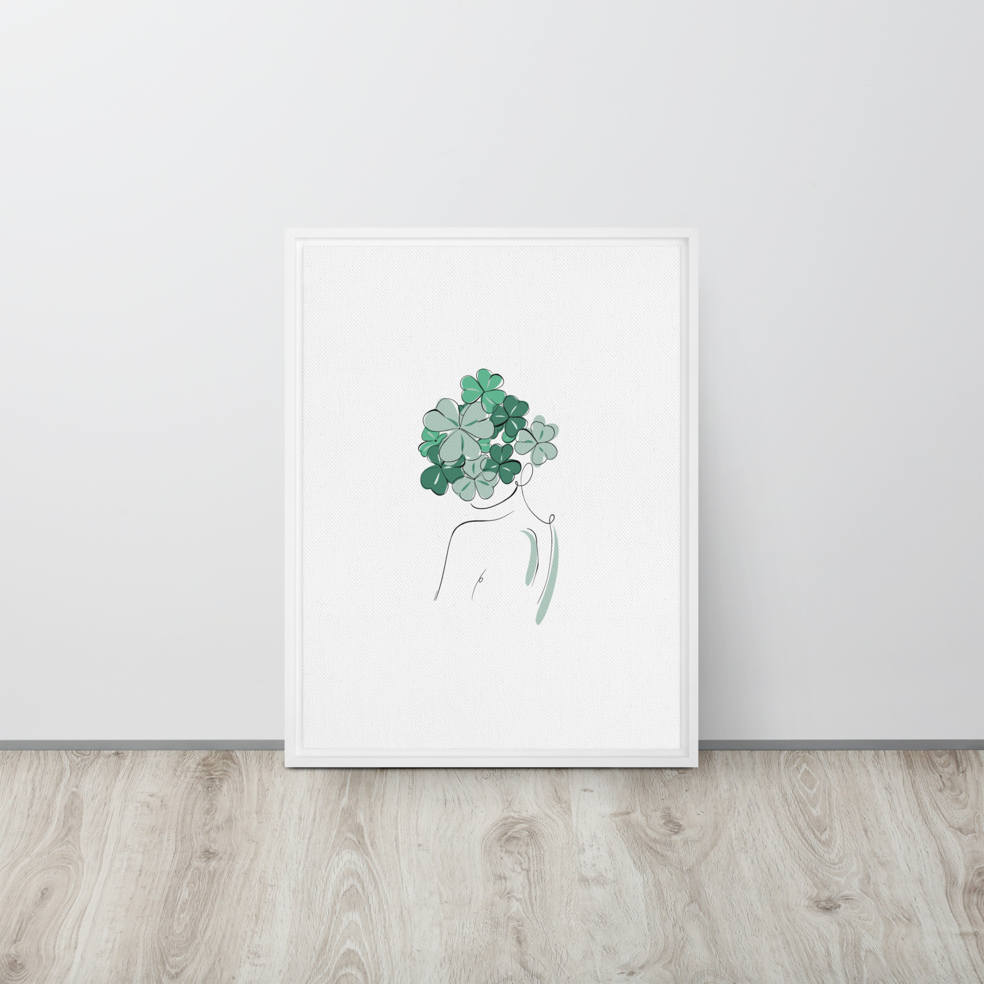 Femme Trèfle Toile encadrée - Image 19