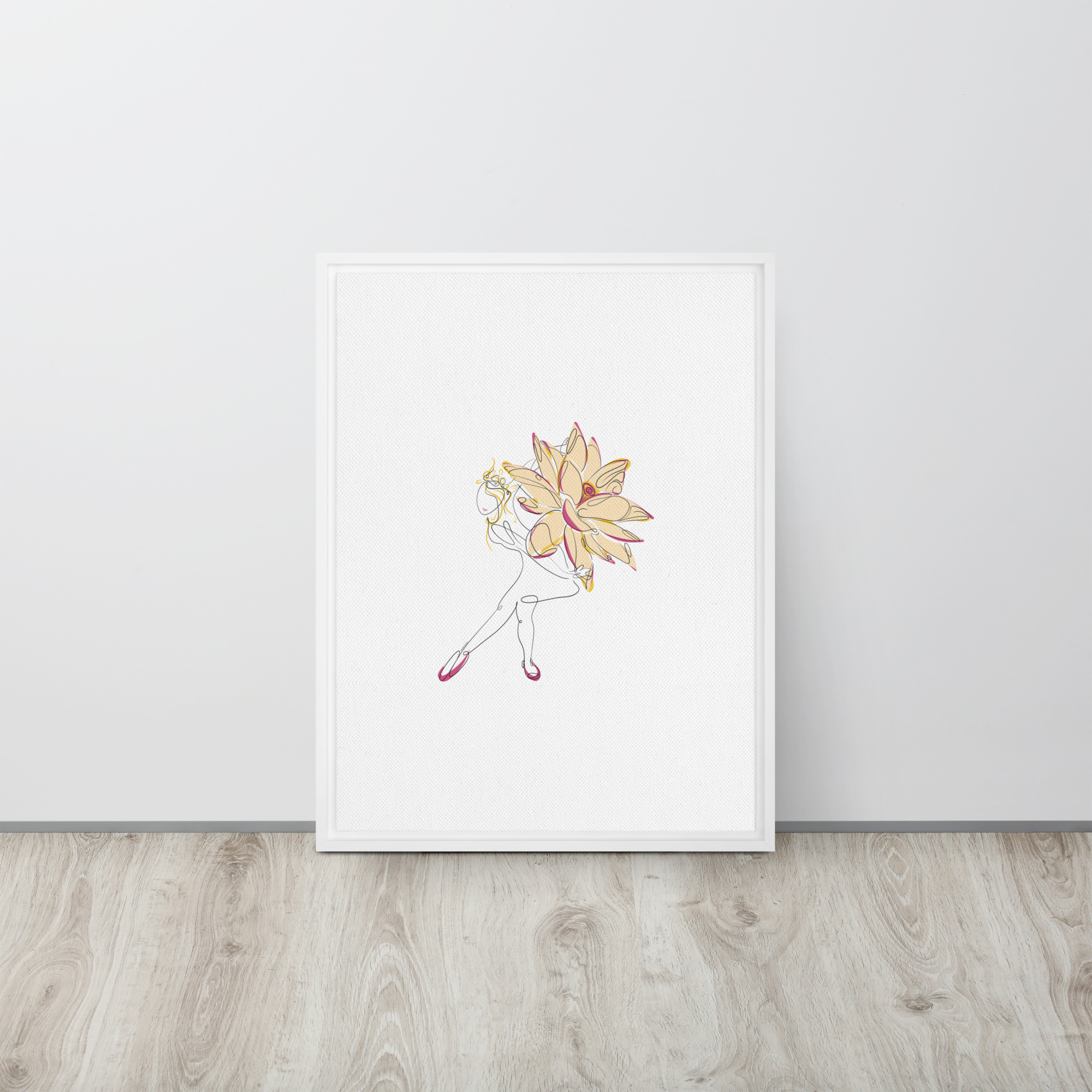 Danseuse Lotus Toile encadrée - Image 21