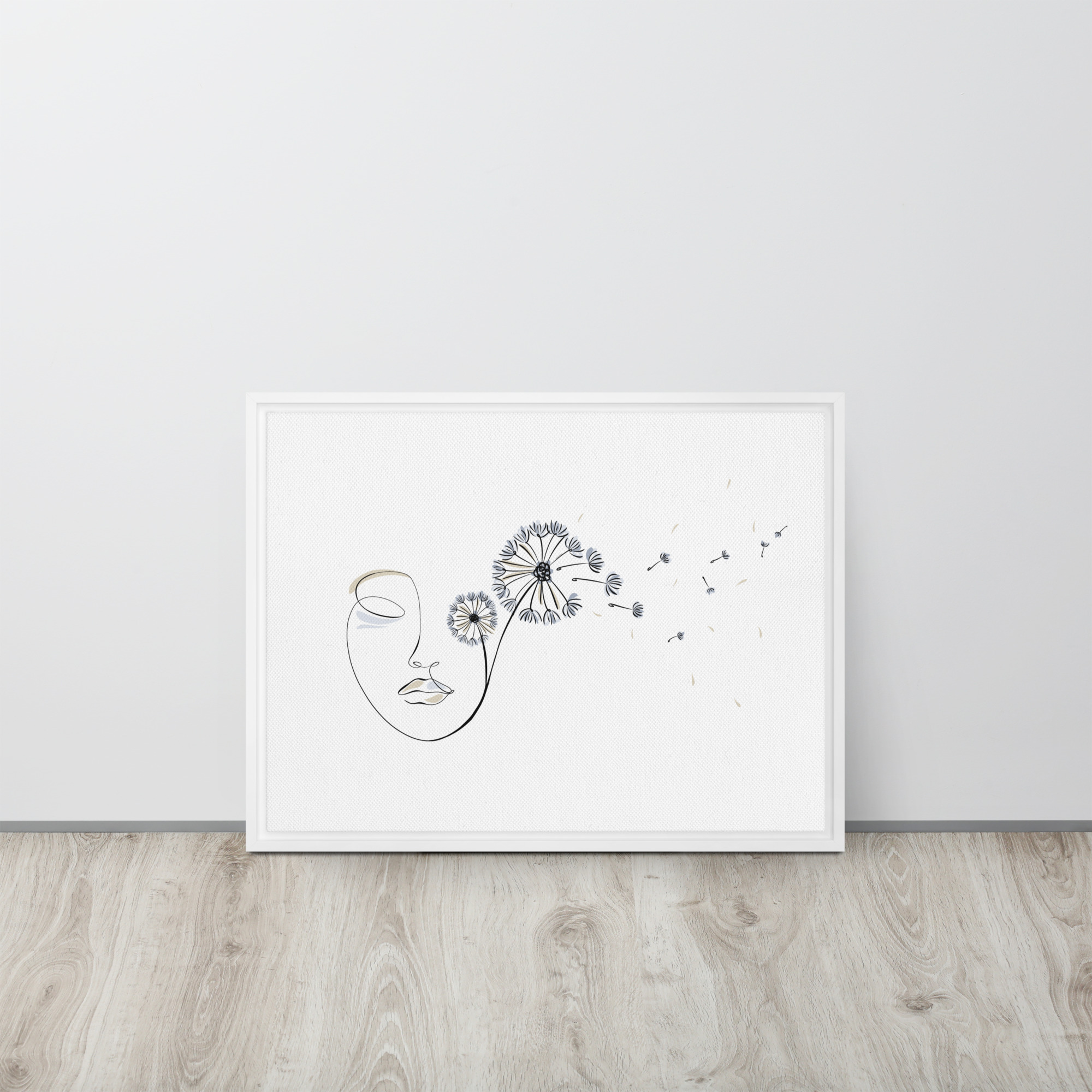 Femme Pissenlit Toile encadrée - Image 20