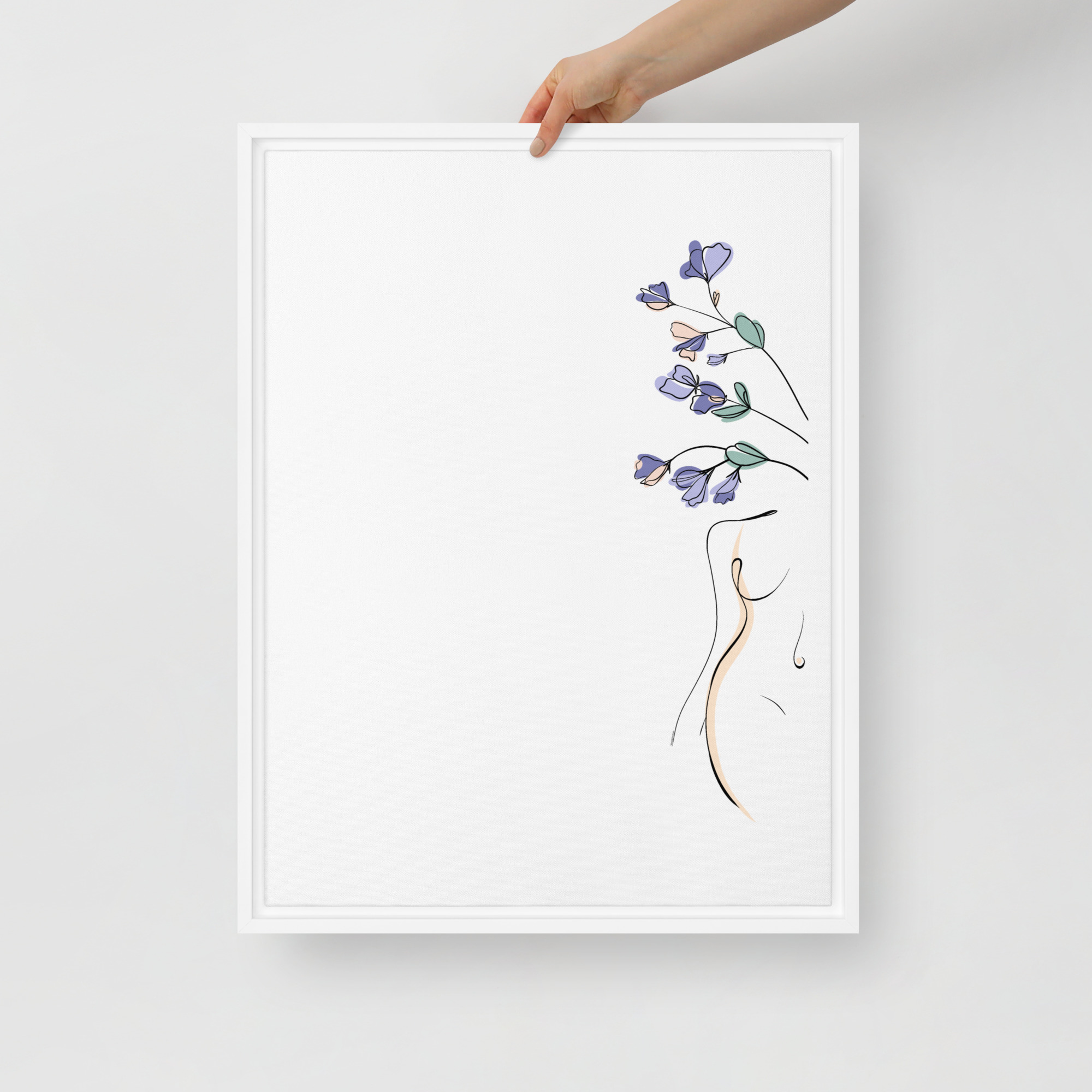 Corps Fleuri Toile encadrée - Image 20