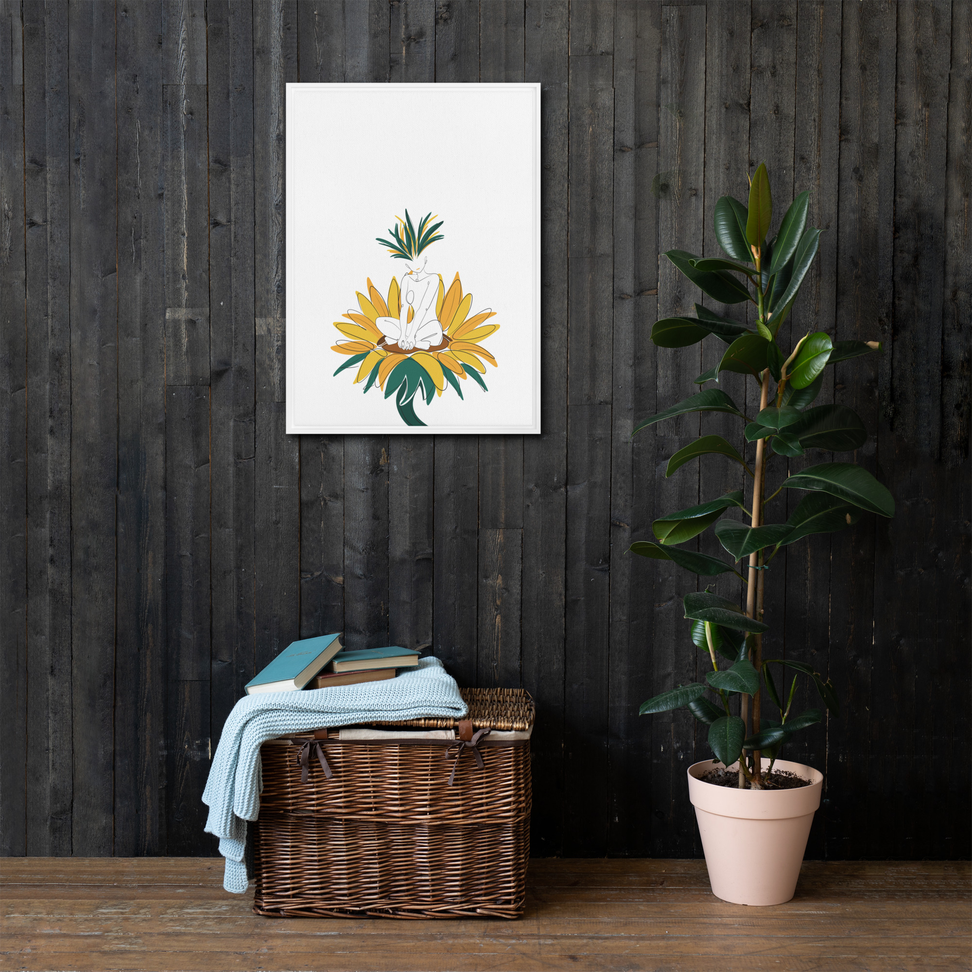 Corps Tournesol Toile encadrée - Image 23