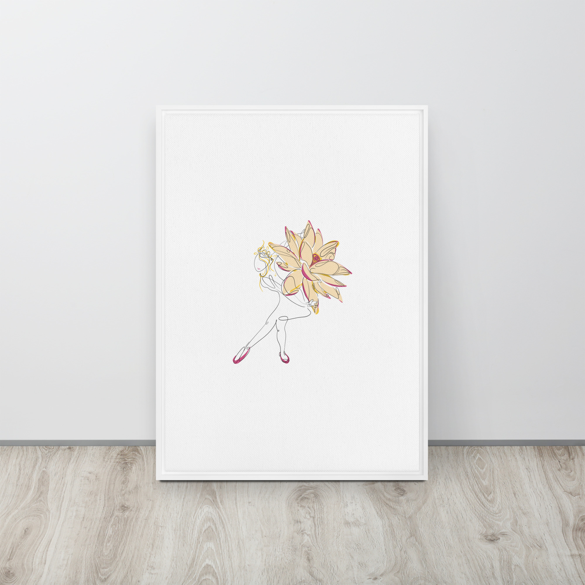 Danseuse Lotus Toile encadrée - Image 22