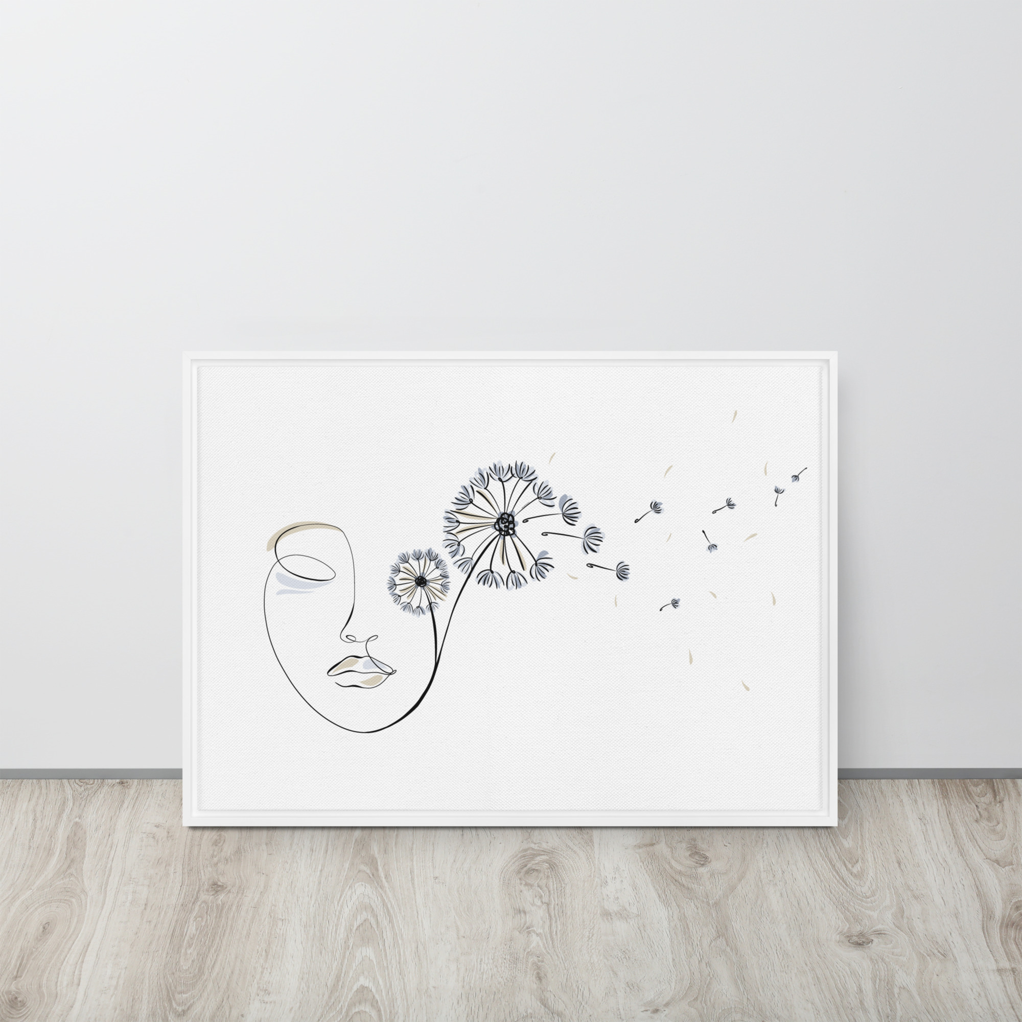 Femme Pissenlit Toile encadrée - Image 21