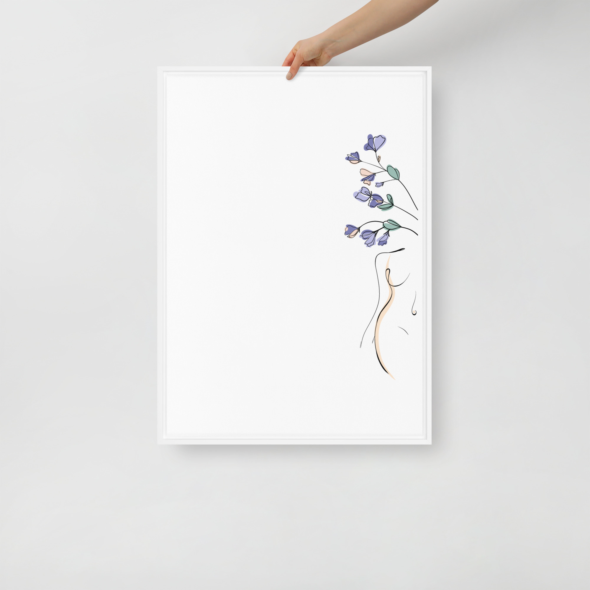 Corps Fleuri Toile encadrée - Image 21