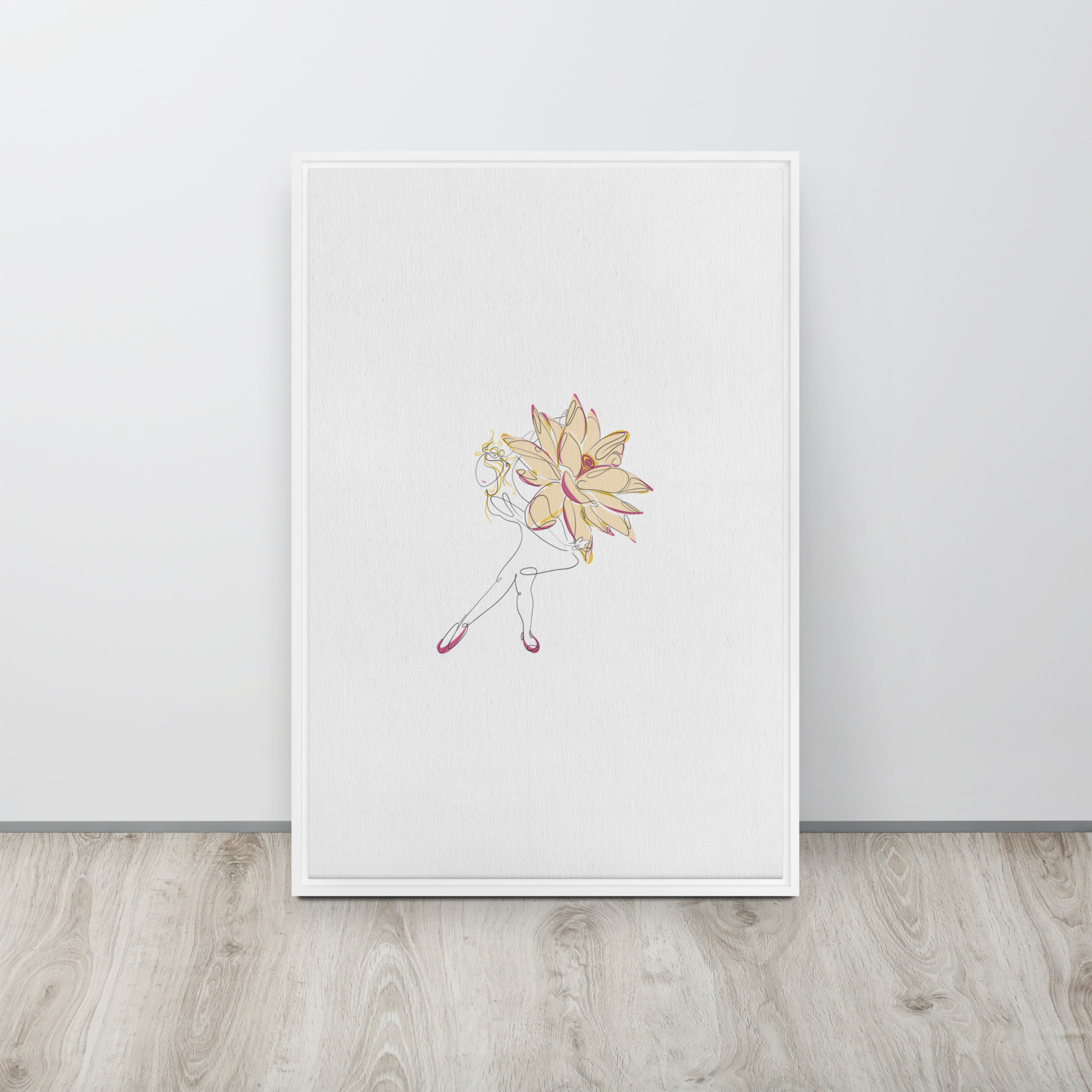 Danseuse Lotus Toile encadrée - Image 23