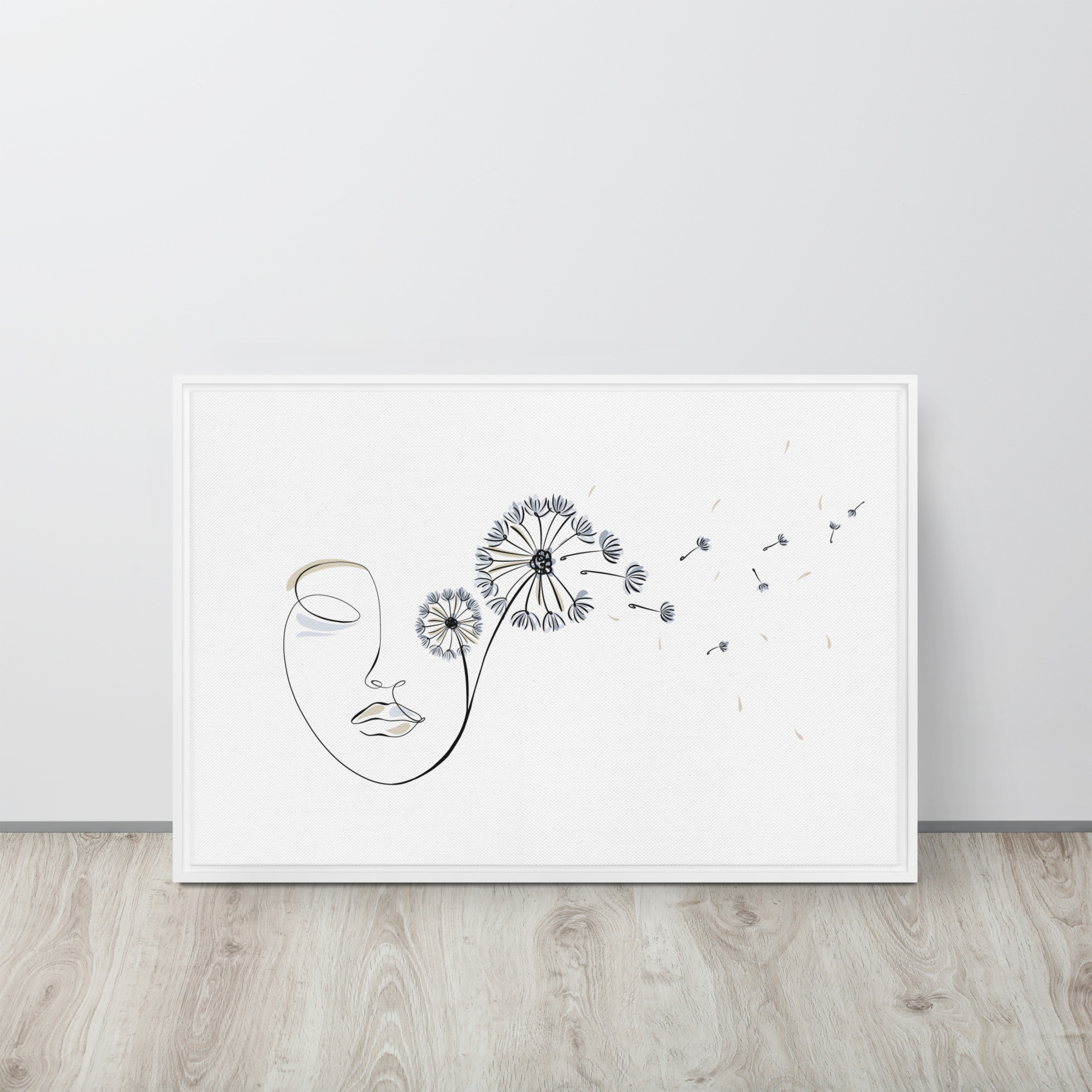 Femme Pissenlit Toile encadrée - Image 22