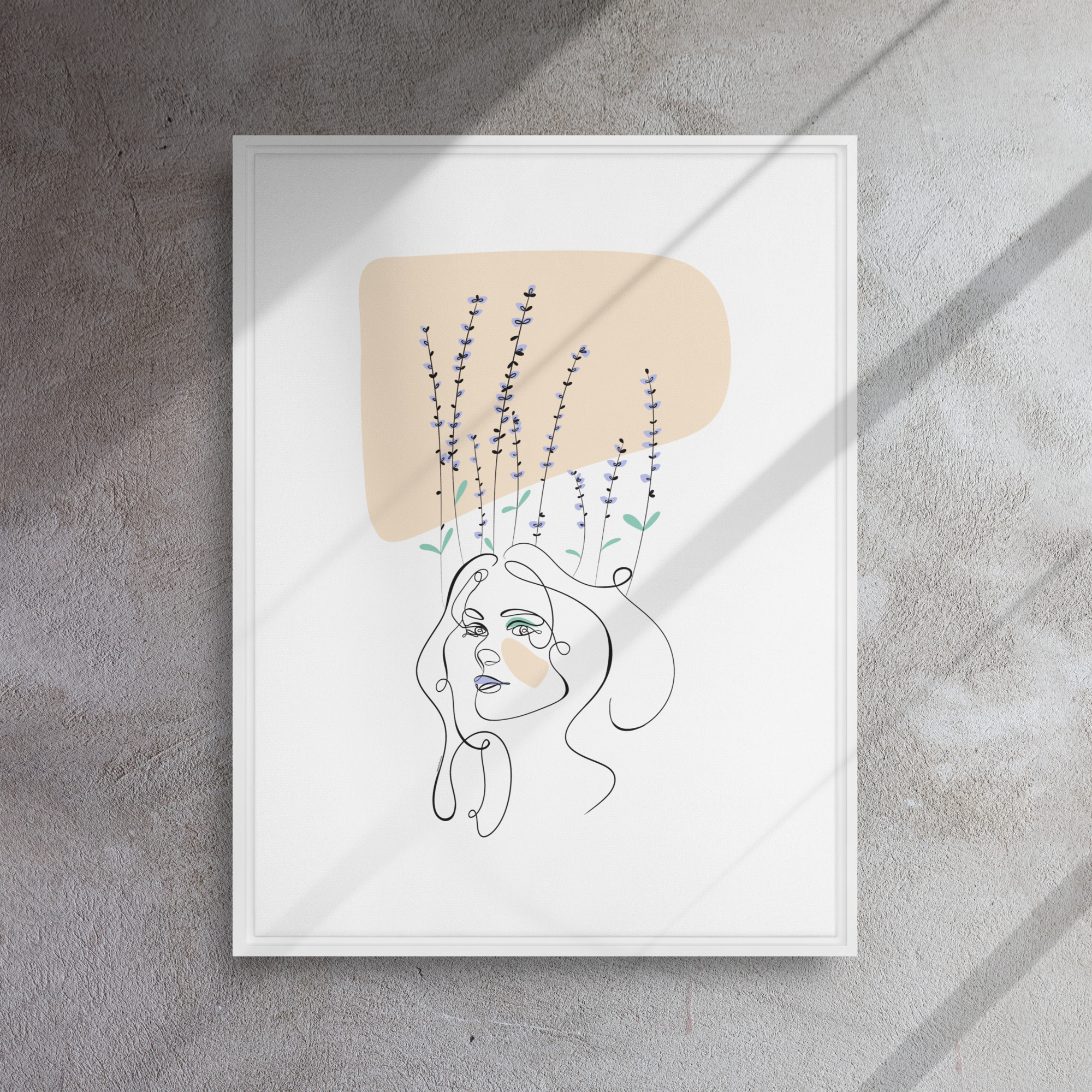 Femme Lavande Toile encadrée - Image 25