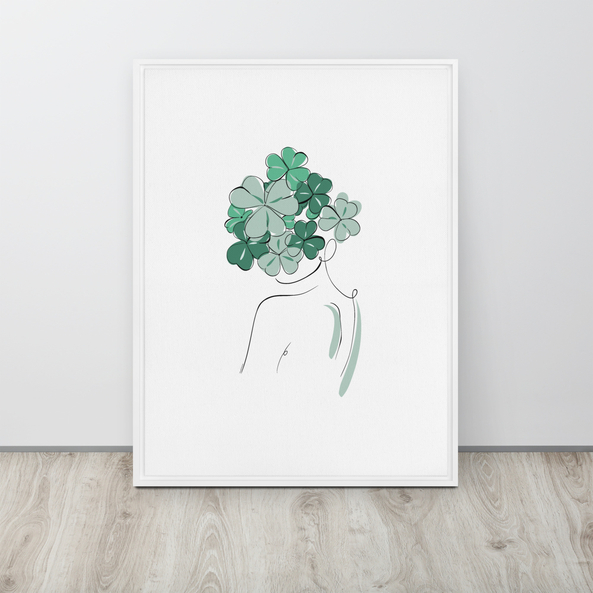 Femme Trèfle Toile encadrée - Image 20