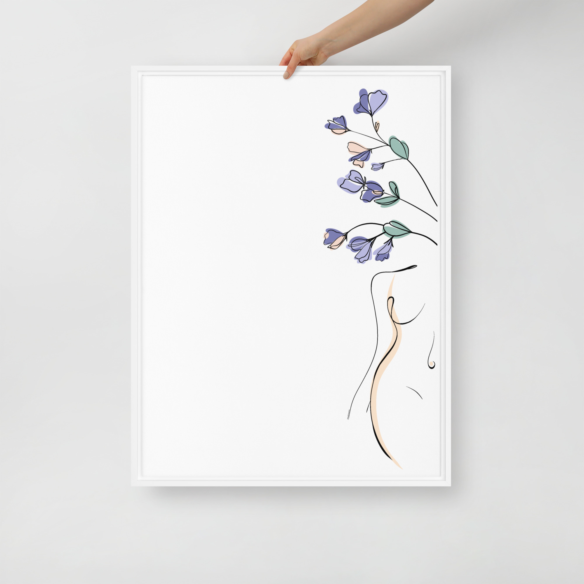 Corps Fleuri Toile encadrée - Image 22