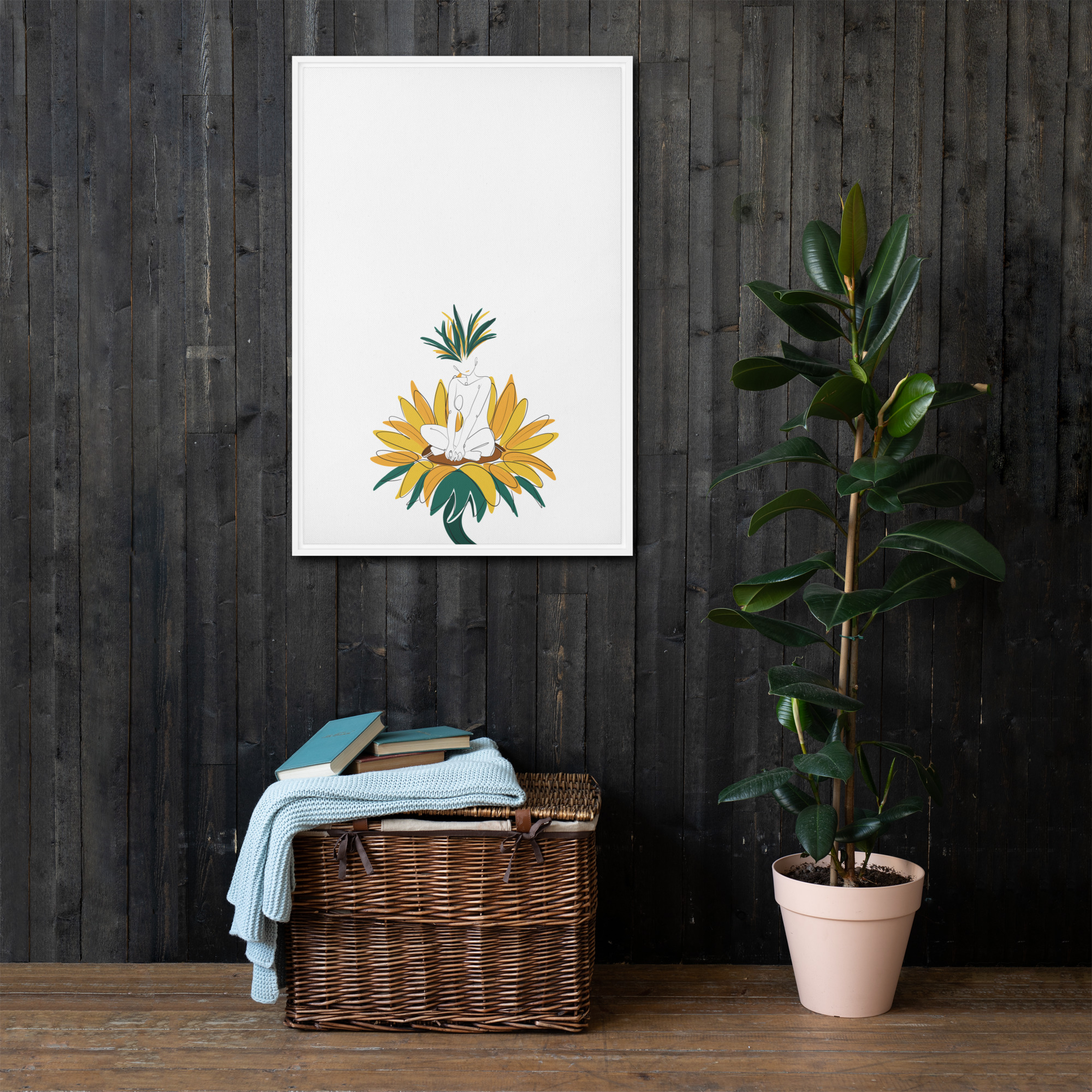 Corps Tournesol Toile encadrée - Image 26