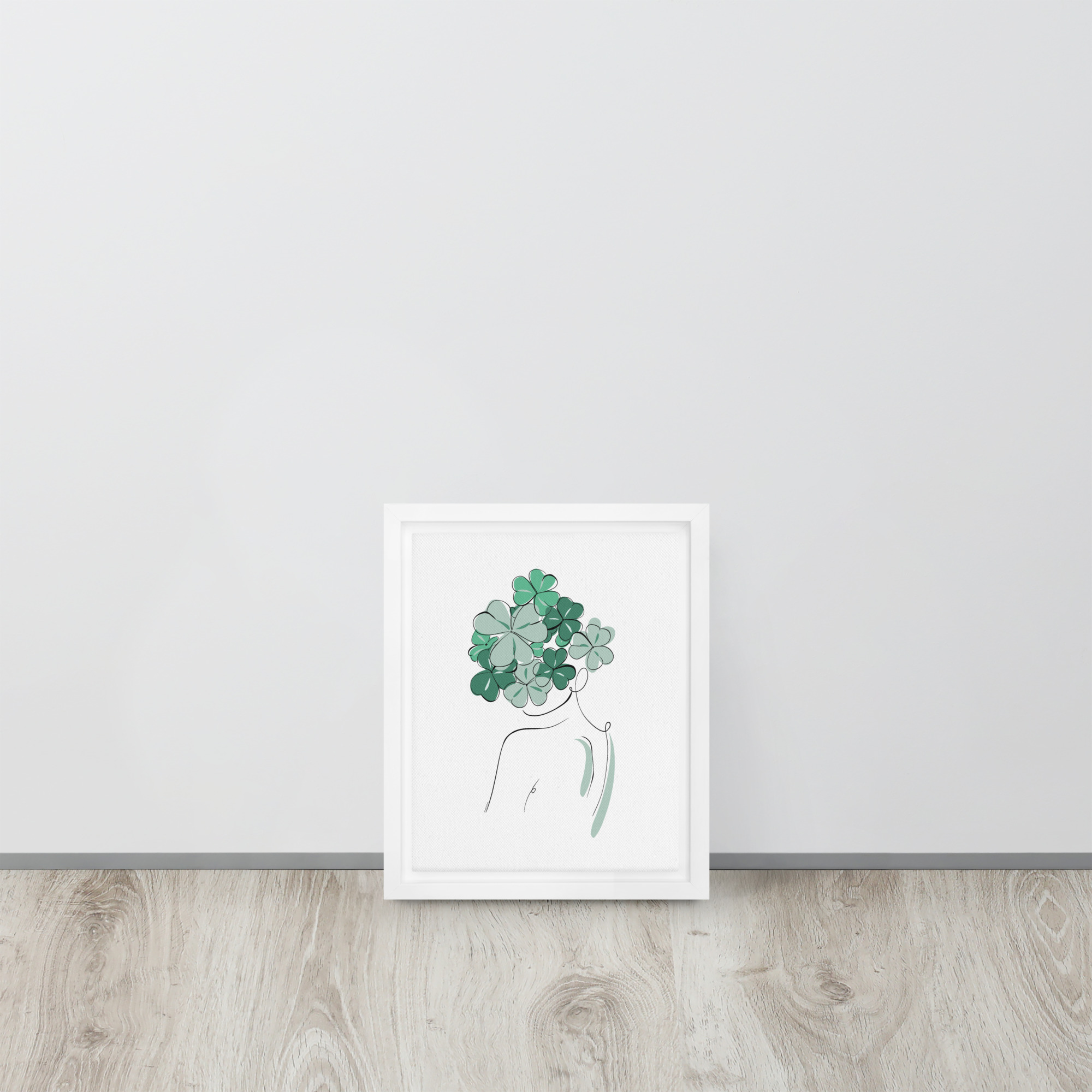 Femme Trèfle Toile encadrée - Image 11