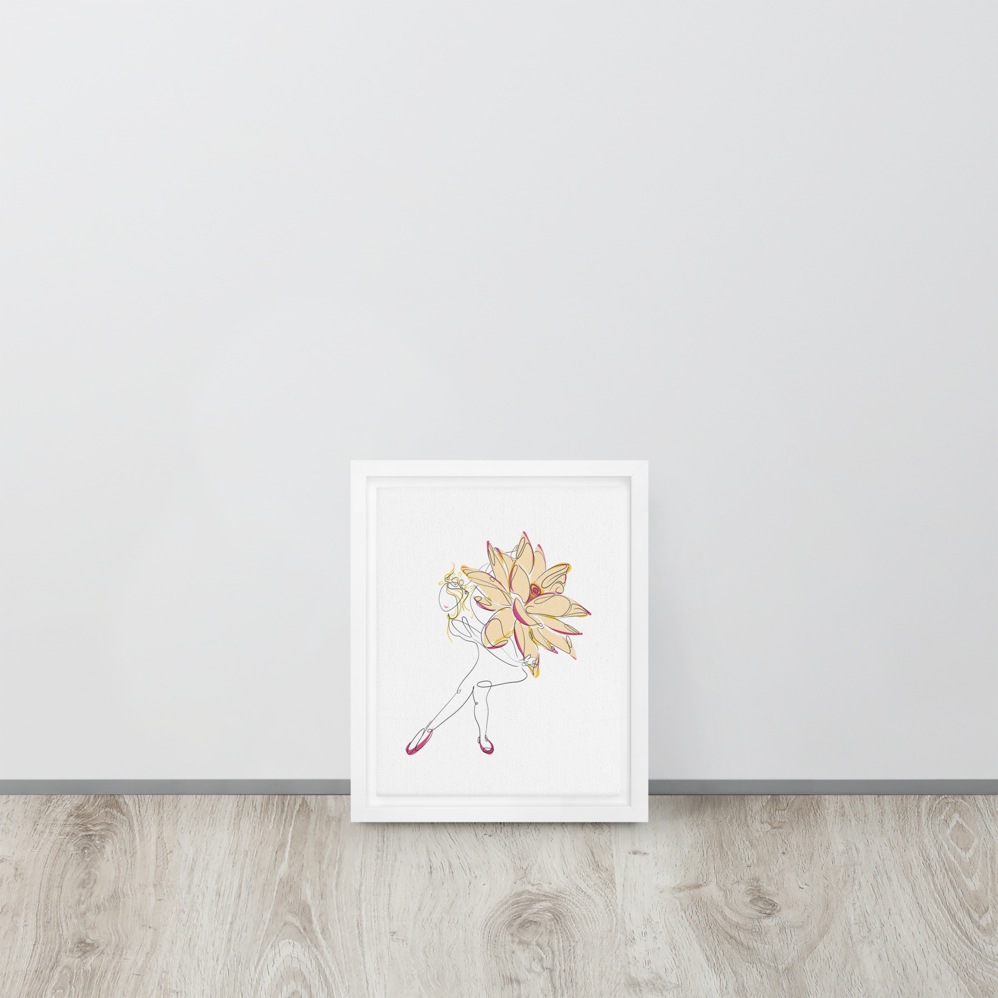 Danseuse Lotus Toile encadrée - Image 13