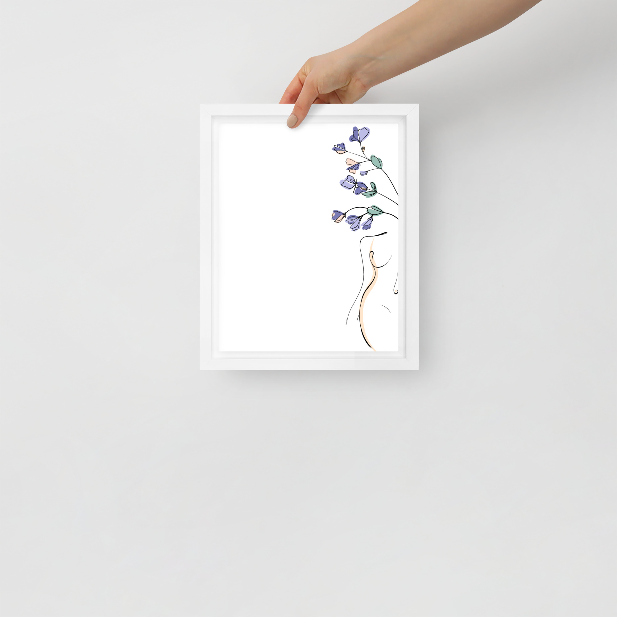 Corps Fleuri Toile encadrée - Image 13