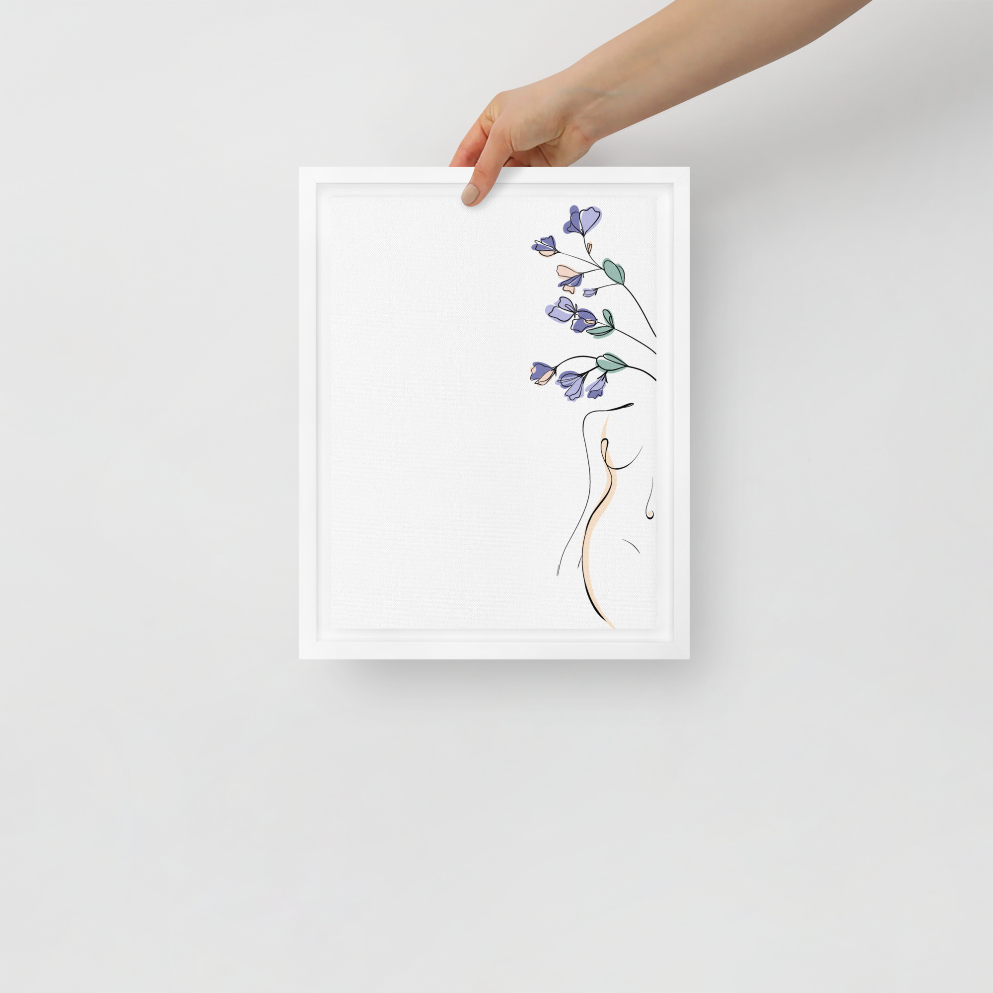 Corps Fleuri Toile encadrée - Image 14