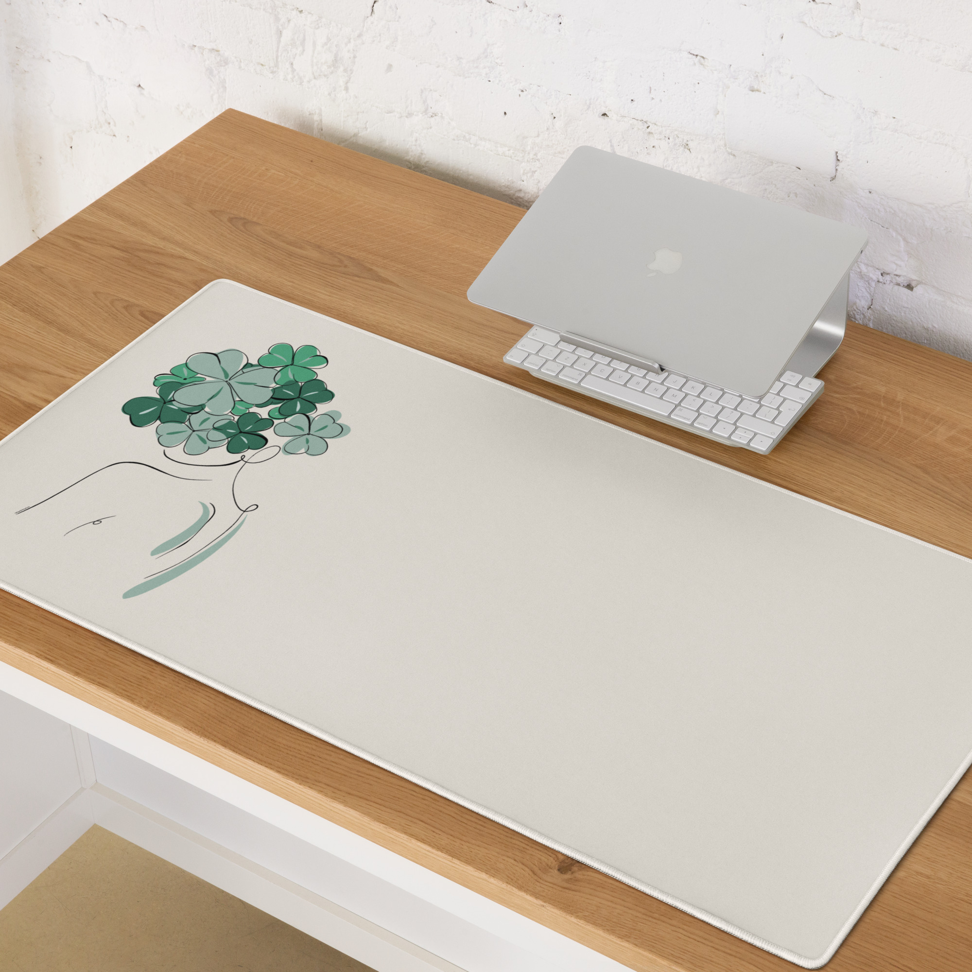 Femme Trèfle Tapis de souris - Image 2