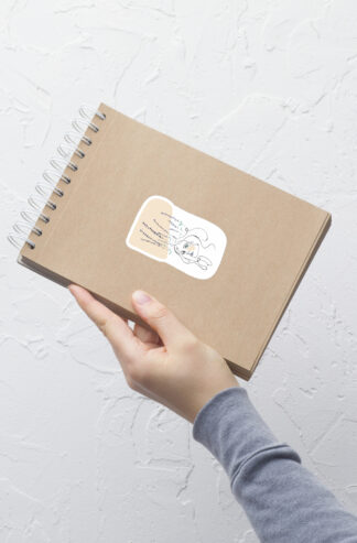 Femme Lavande Autocollant