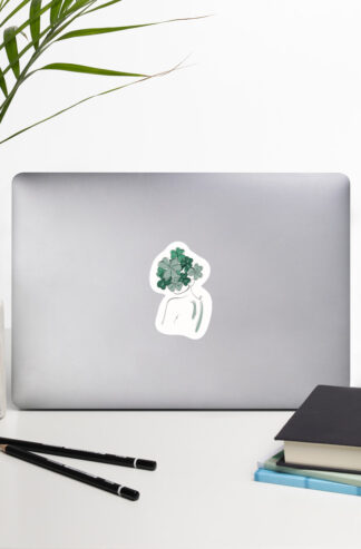 Femme Trèfle Autocollant