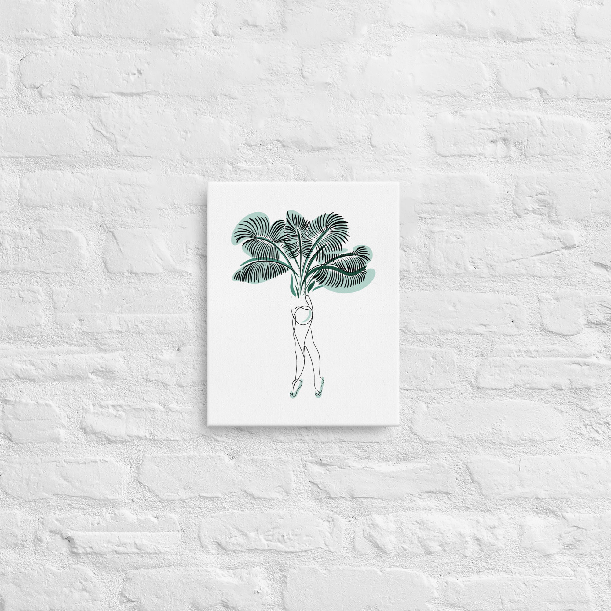 Femme Palmier Toile fine - Image 8